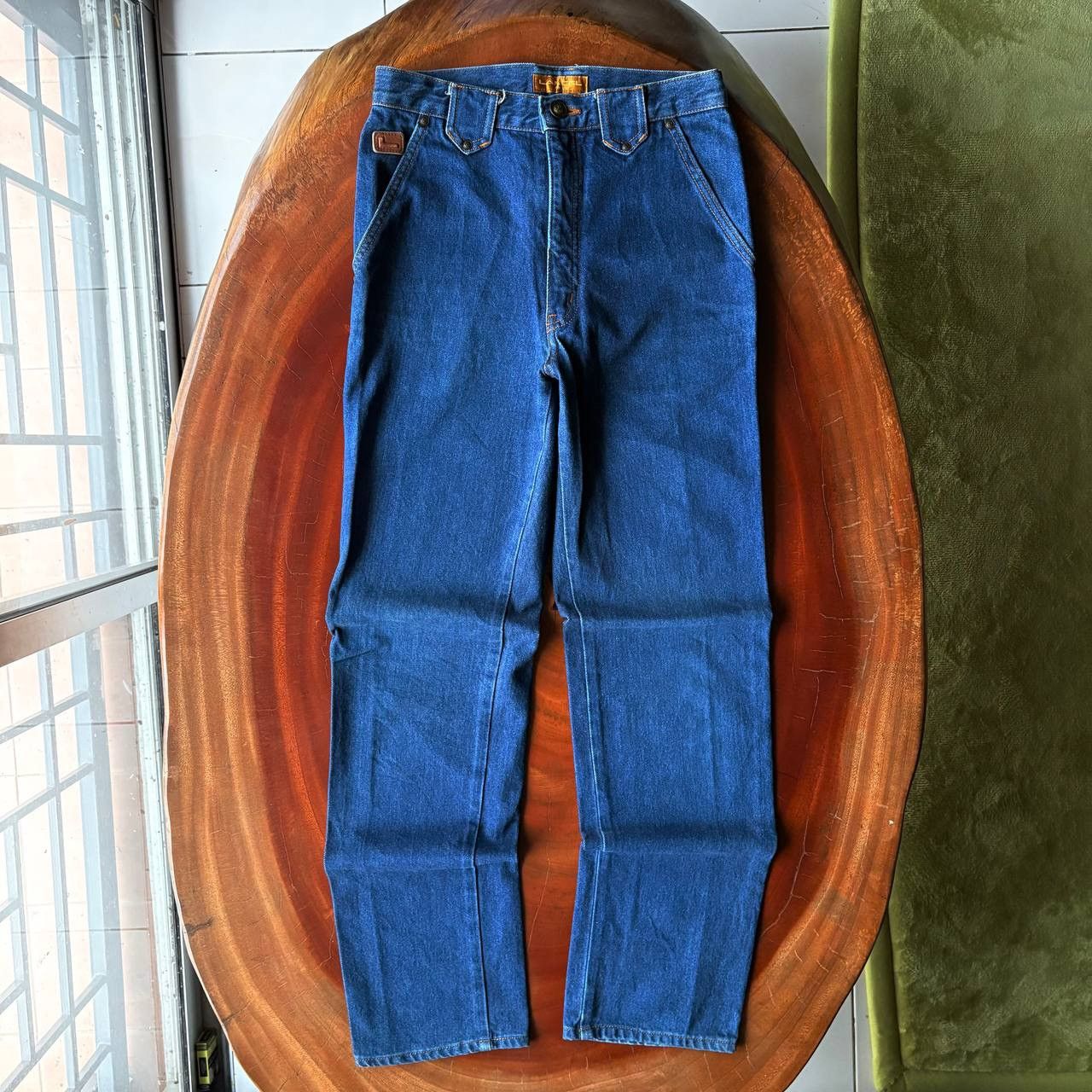 Lancel Vintage 90’s Lancel Paris Jeans with Purple Gold Embroidery Size US 28 / EU 44 - 2 Thumbnail