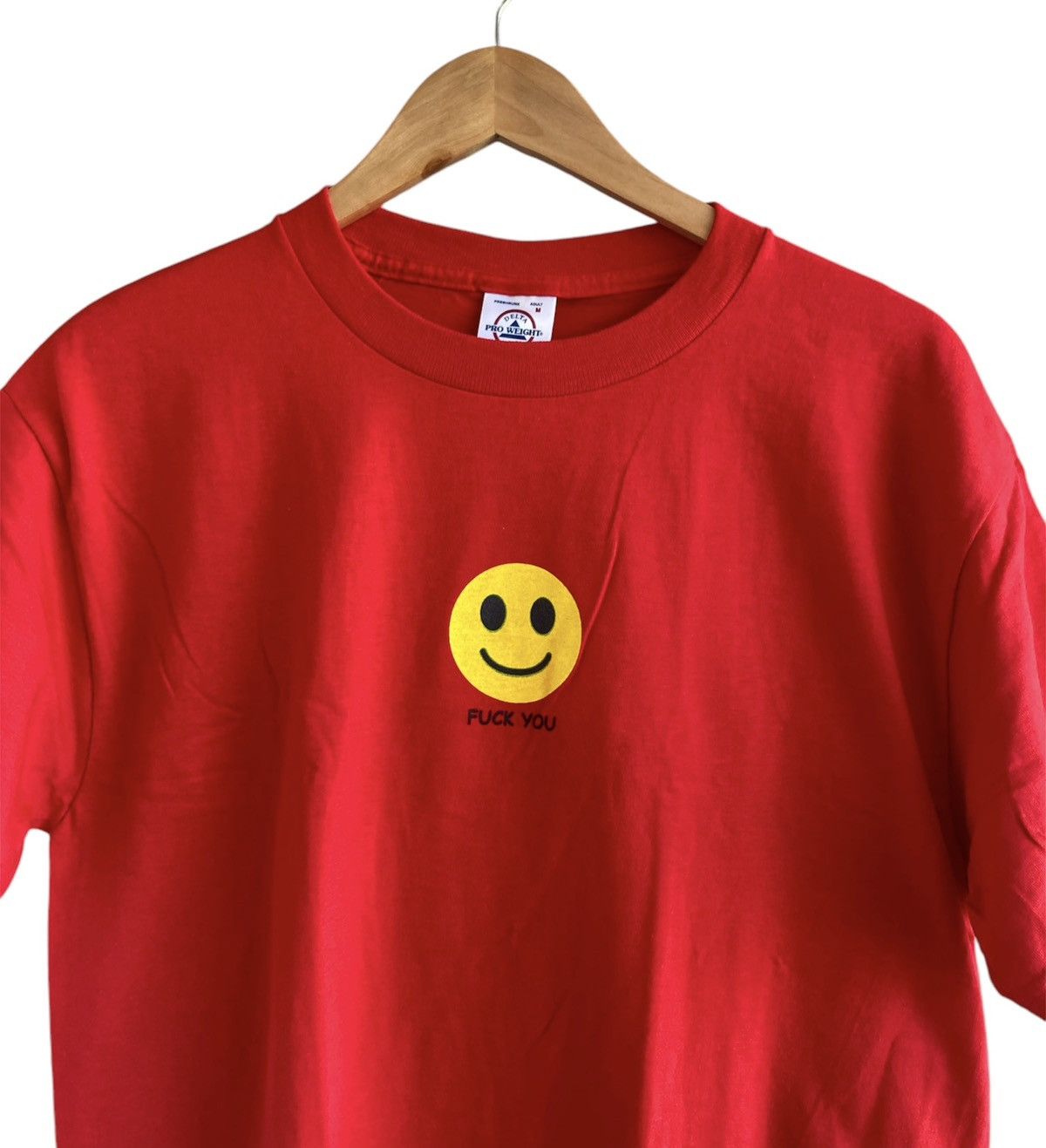Vintage Vintage 90s Smiley Face F*ck You Tee VTG Delta Y2K Comedy Size US M / EU 48-50 / 2 - 4 Thumbnail