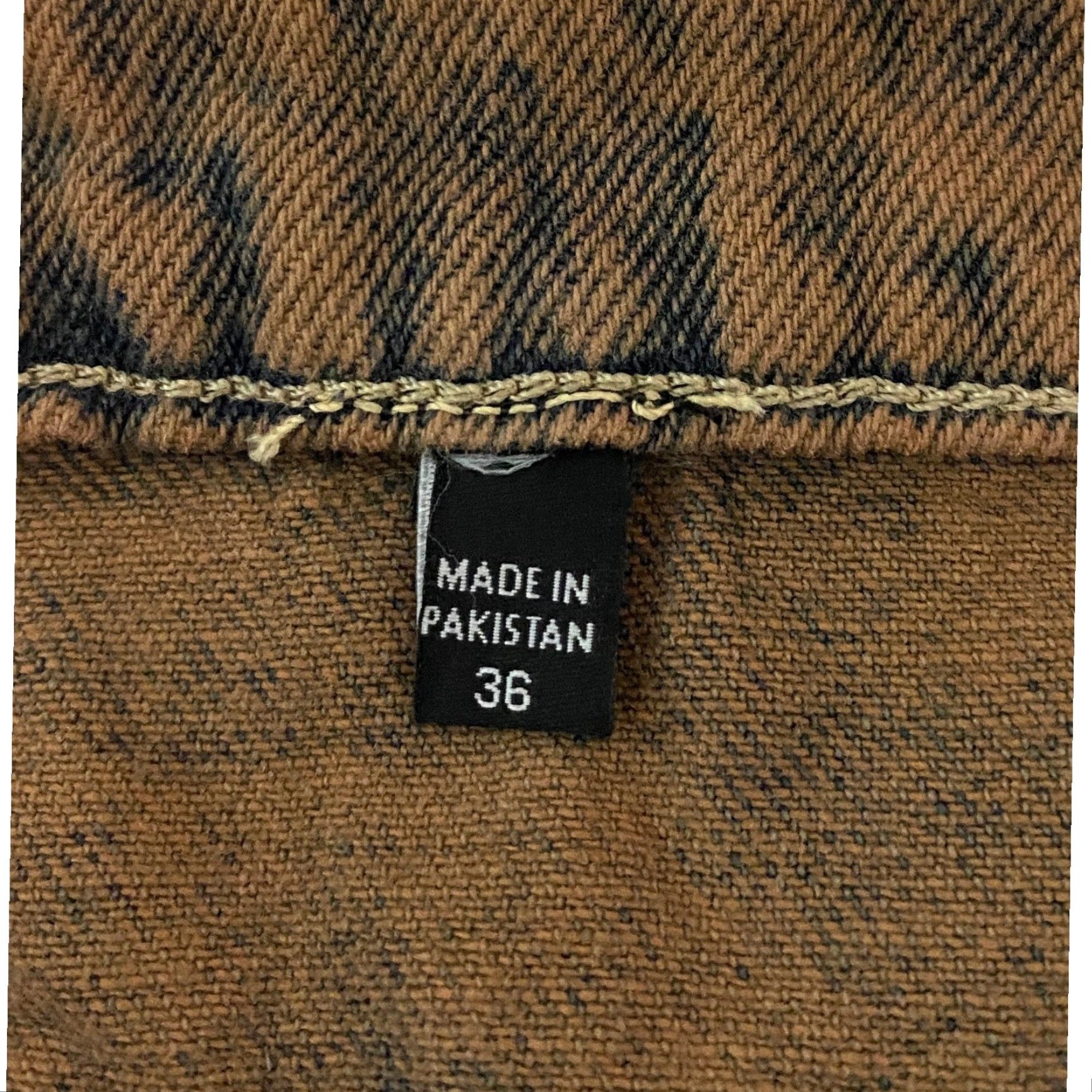 Fashion Nova Nova Men Carpenter Jeans Regular Fit Brown Straight Size 36 Denim Cotton Zipper Ankle Zip Pockets Cargo 32 Inseam Size US 36 / EU 52 - 6 Thumbnail