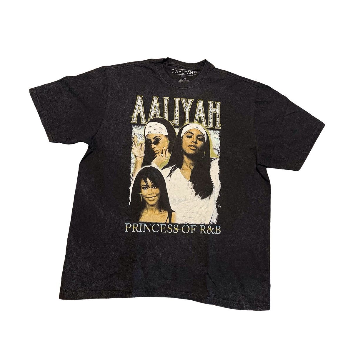 Vintage AALIYAH Vintage Graphic T-Shirt Size L / US 10 / IT 46 - 1 Thumbnail