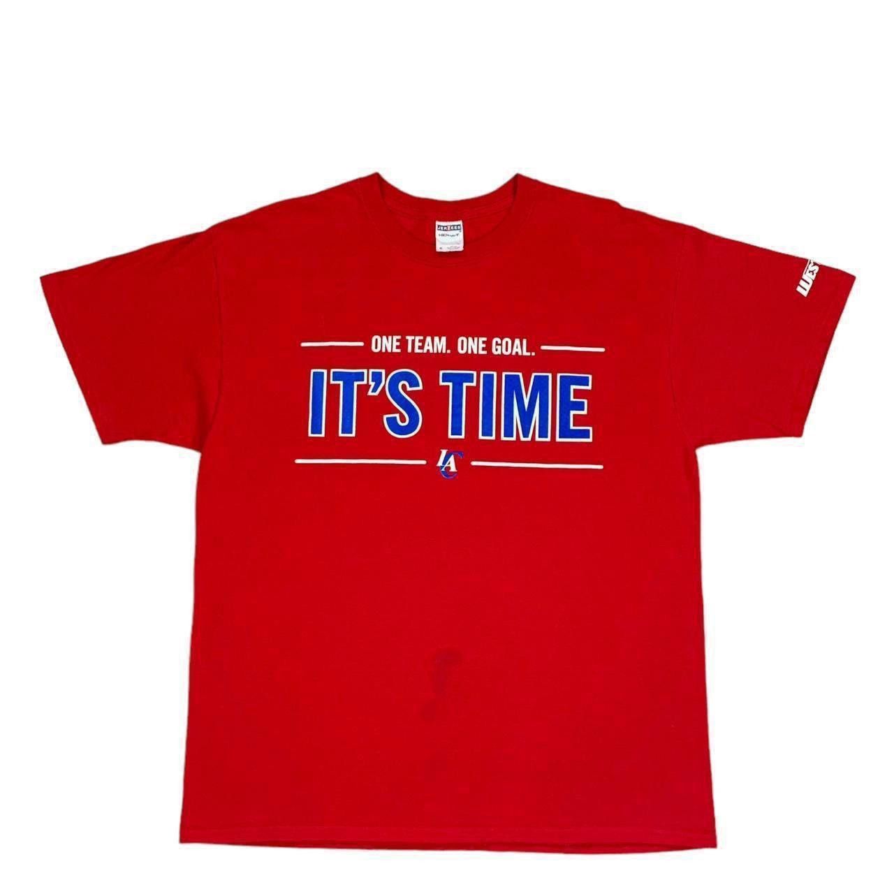 NBA VTG Nba Basketball Los Angeles Clippers Playoff Red T Shirt Size US XL / EU 56 / 4 - 1 Thumbnail