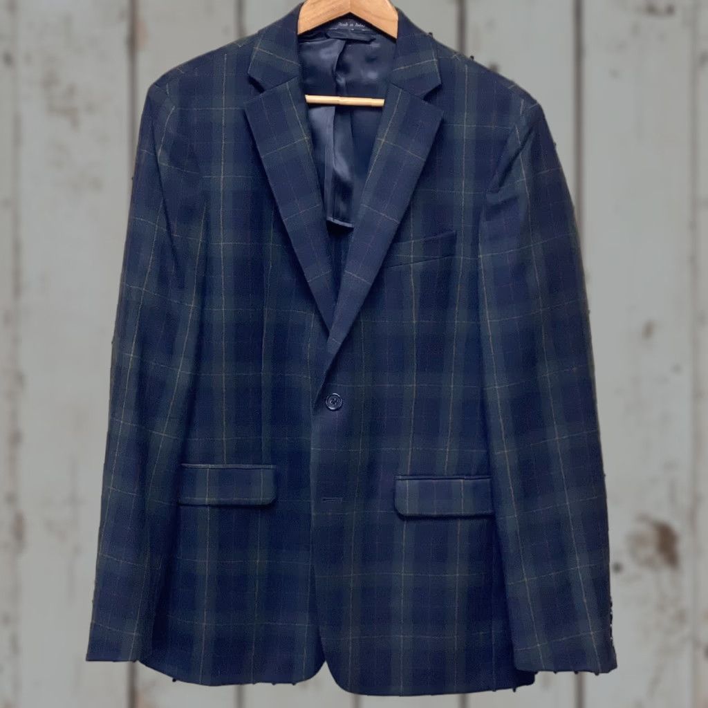 Polo Ralph Lauren VINTAGE Polo Ralph Lauren Blazer Jacket 40L Men Preppy Plaid Black Watch Tartan Wool Wool Blazer Notch Lapel Macy’s Size US L / EU 52-54 / 3 - 1 Thumbnail