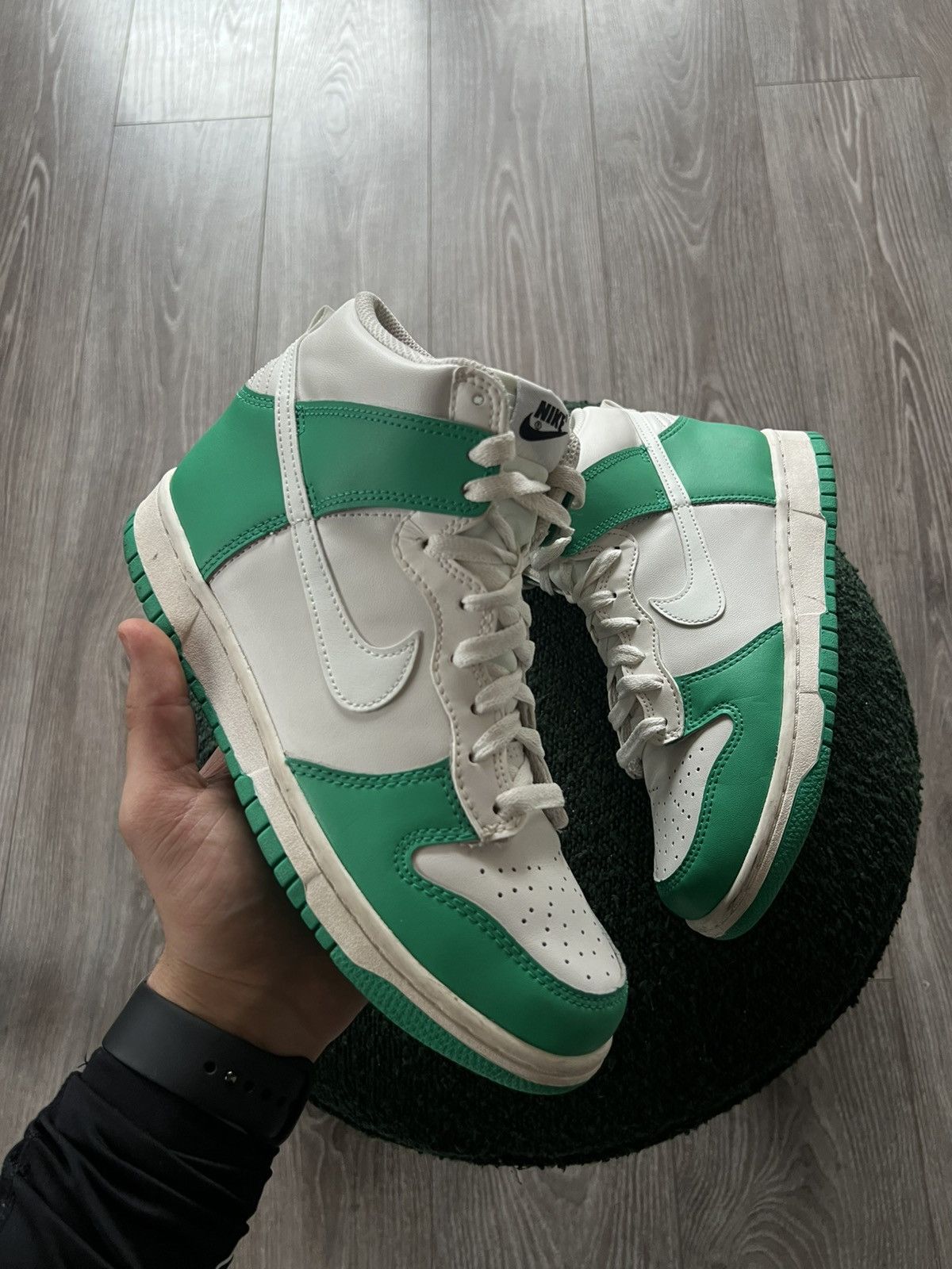 Designer × Nike ‼️Nike Dunk High Phantom Stadium GS Green Sneakers ‼️ Size US 6 / EU 39 - 8 Thumbnail