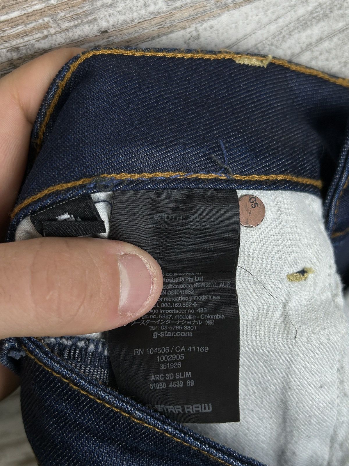 G-Star × Vintage Mens G Star Raw ARC 3D slim jeans denim cargo pants size 30 Size US 30 / EU 46 - 12 Thumbnail