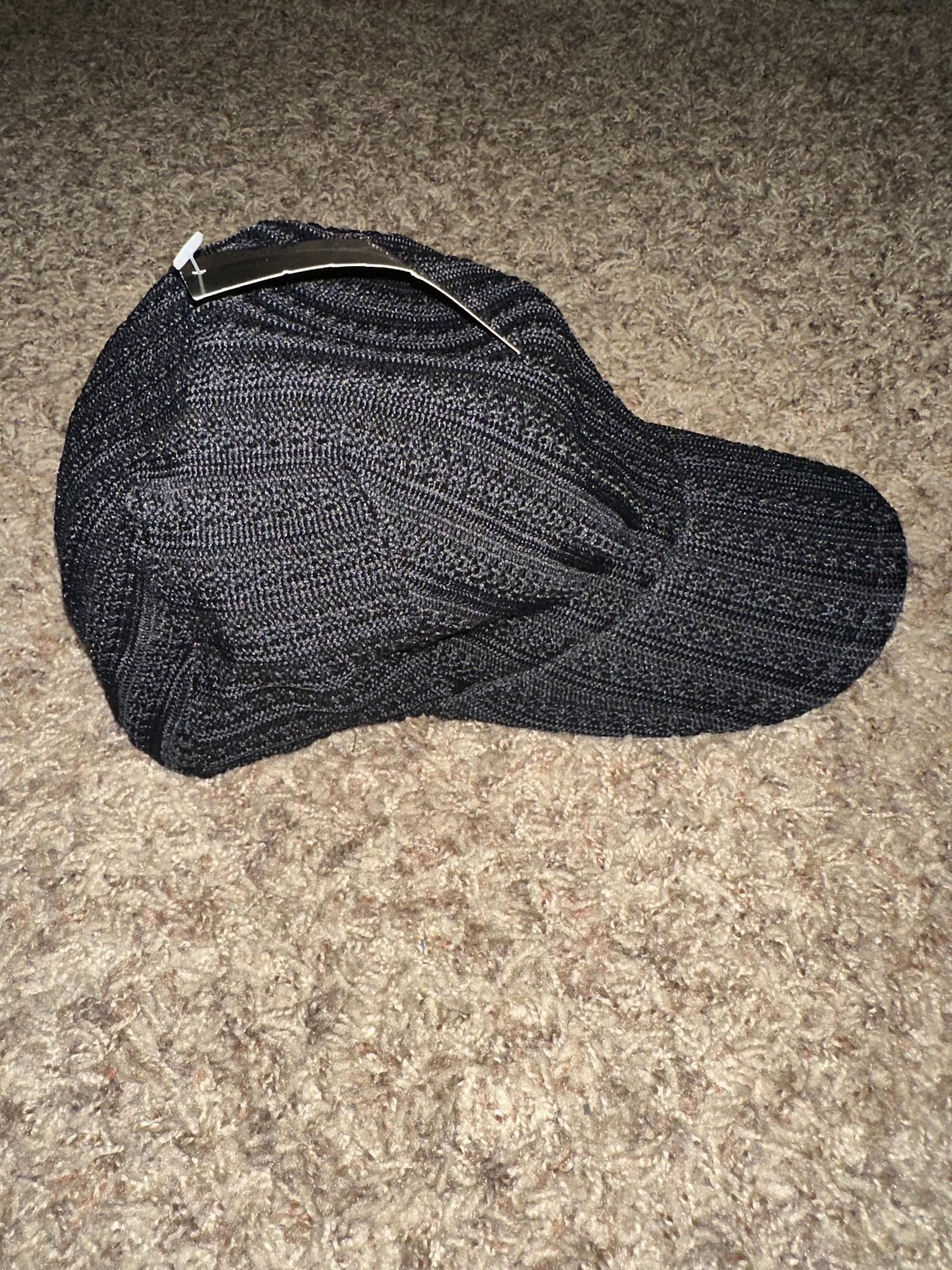 Jordan Brand AIR JORDAN Jumpman Knit Woven Flex Fit Hat Cap Black 2005 Size ONE SIZE - 6 Thumbnail