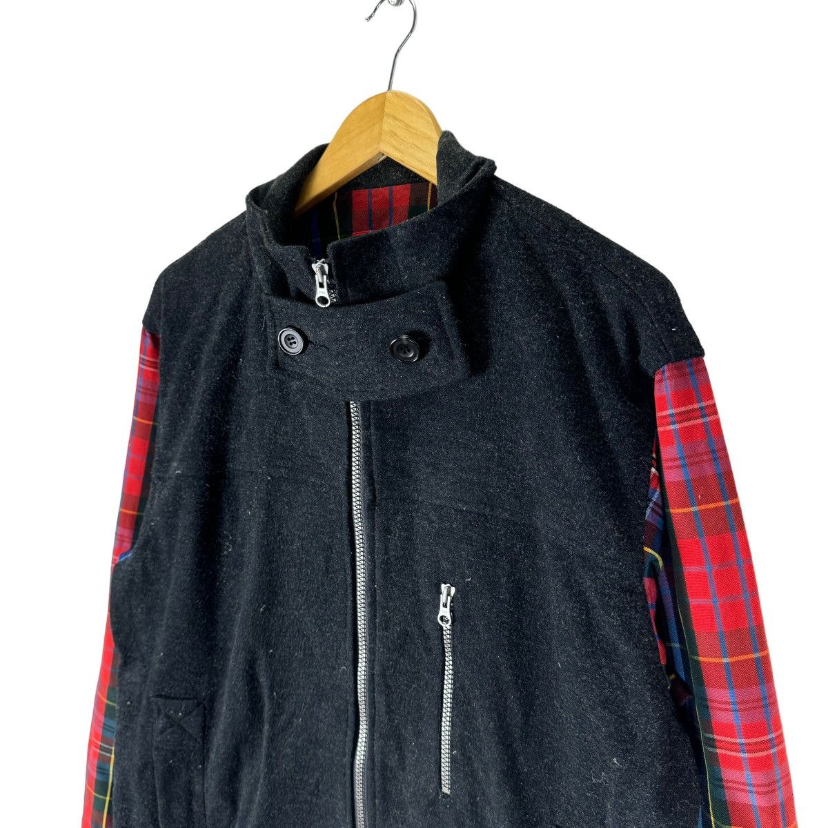 Japanese Brand ❄️INTERLINEAIRE HOMME MASATSUGU MIYAMOTO TARTAN ZIP JACKET Size US L / EU 52-54 / 3 - 5 Thumbnail