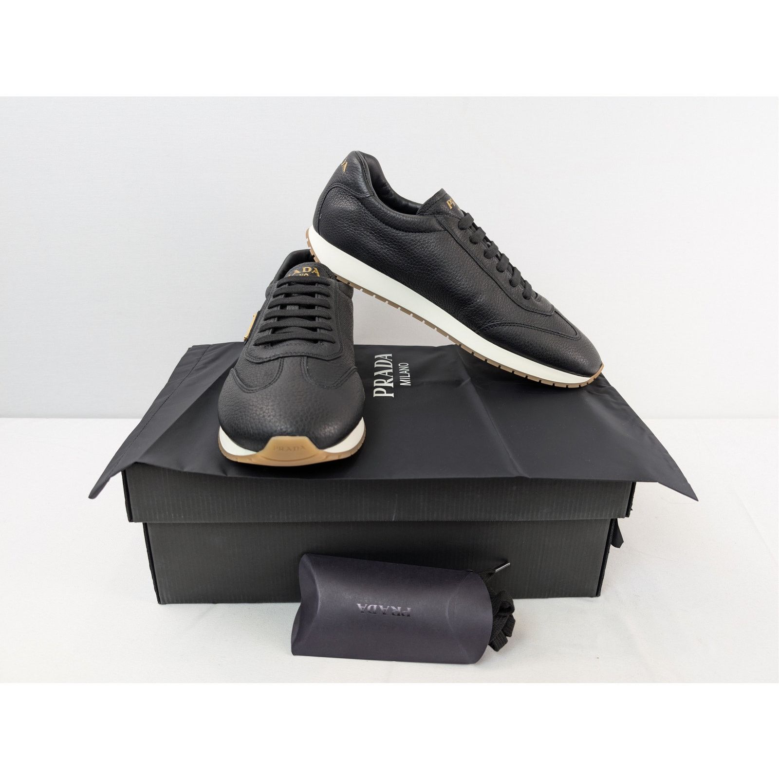 Prada o1rshd1 Calzature Uomo Sneakers in Nero Size US 13 / EU 46 - 21 Thumbnail