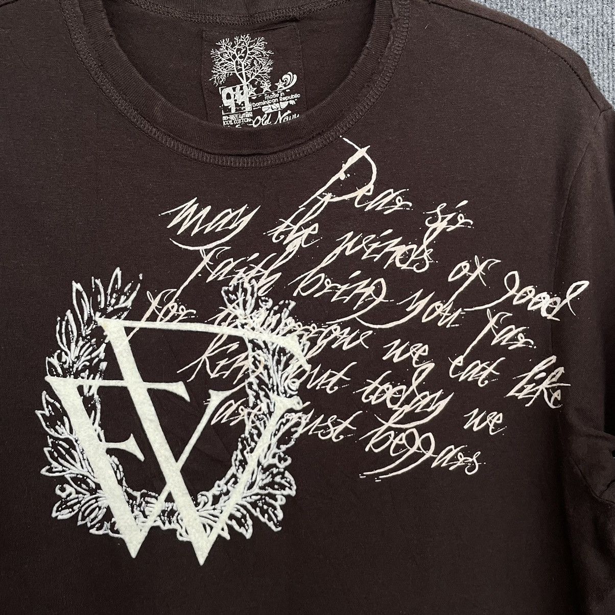 Affliction × Seditionaries × Vintage Old Navy Seditionaries Poem Affliction Cyber Gothic T Shirt Size US M / EU 48-50 / 2 - 2 Thumbnail
