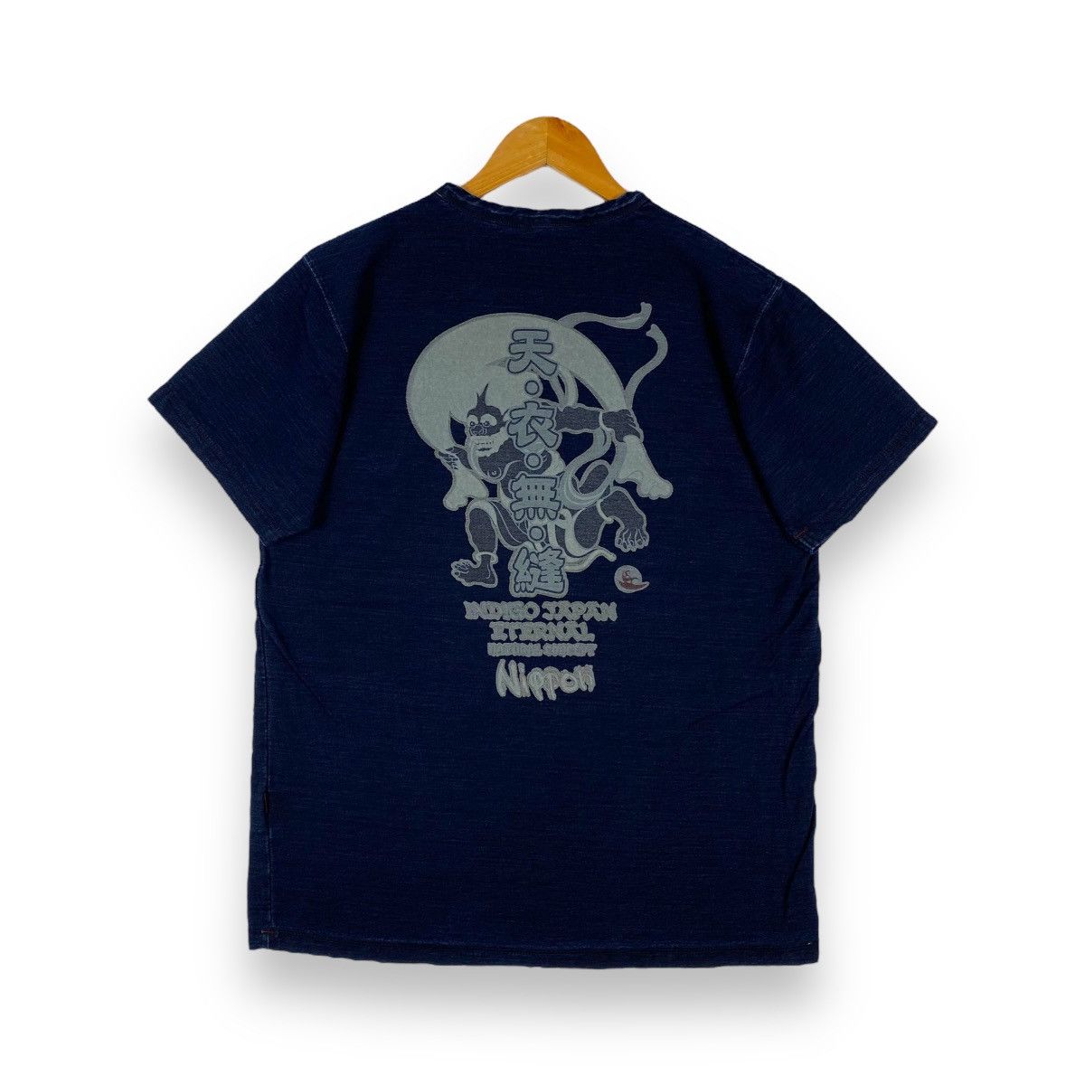 Eternal × Indigo ETERNAL INDIGO JAPAN NATURAL CONCEPT NIPPON GOD TEE Size US M / EU 48-50 / 2 - 1 Thumbnail
