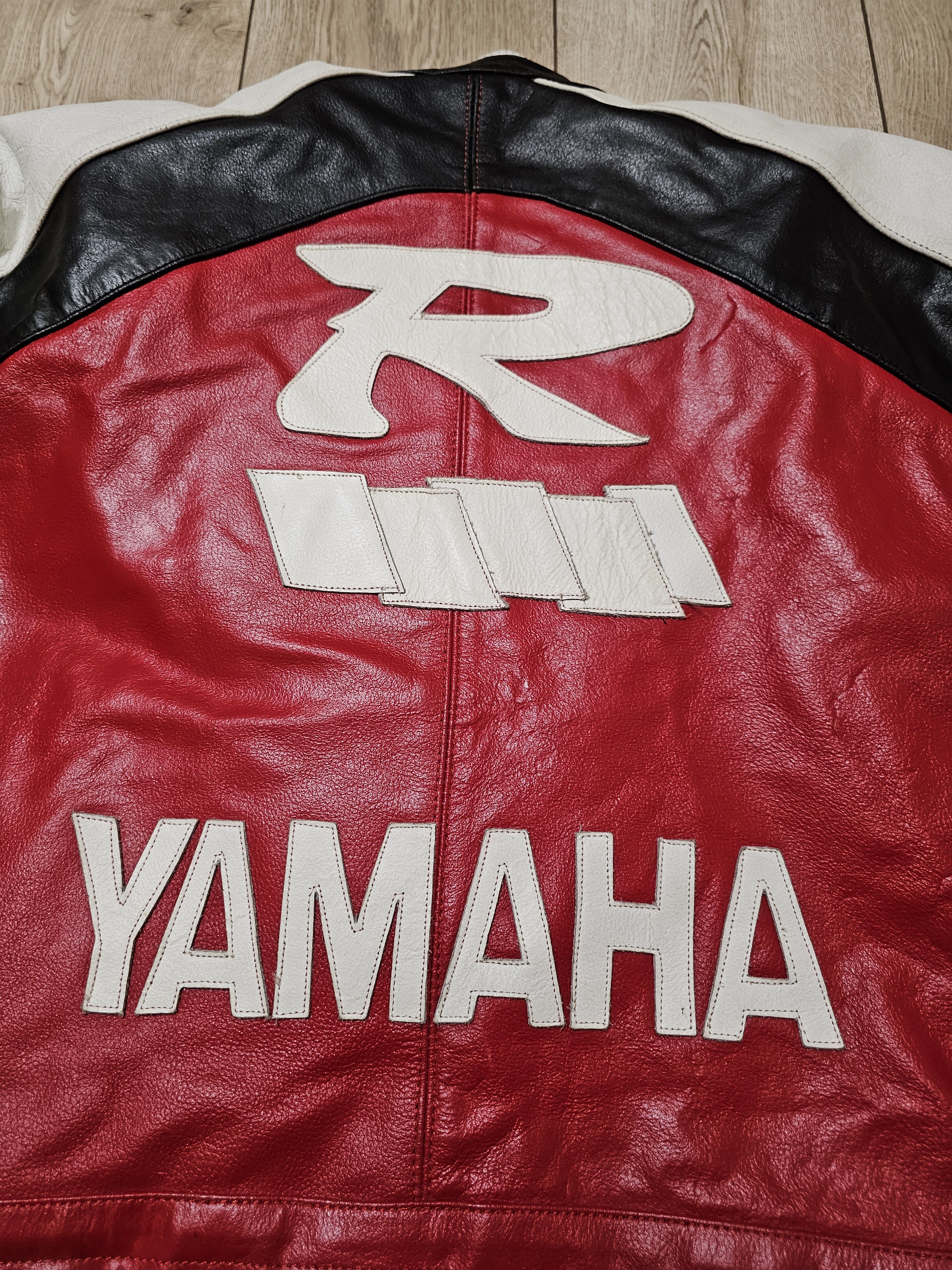 Yamaha YAMAHA RACING TEAM VINTAGE LEATHER JACKET YAMAHA JACKET 90s Size US L / EU 52-54 / 3 - 8 Thumbnail