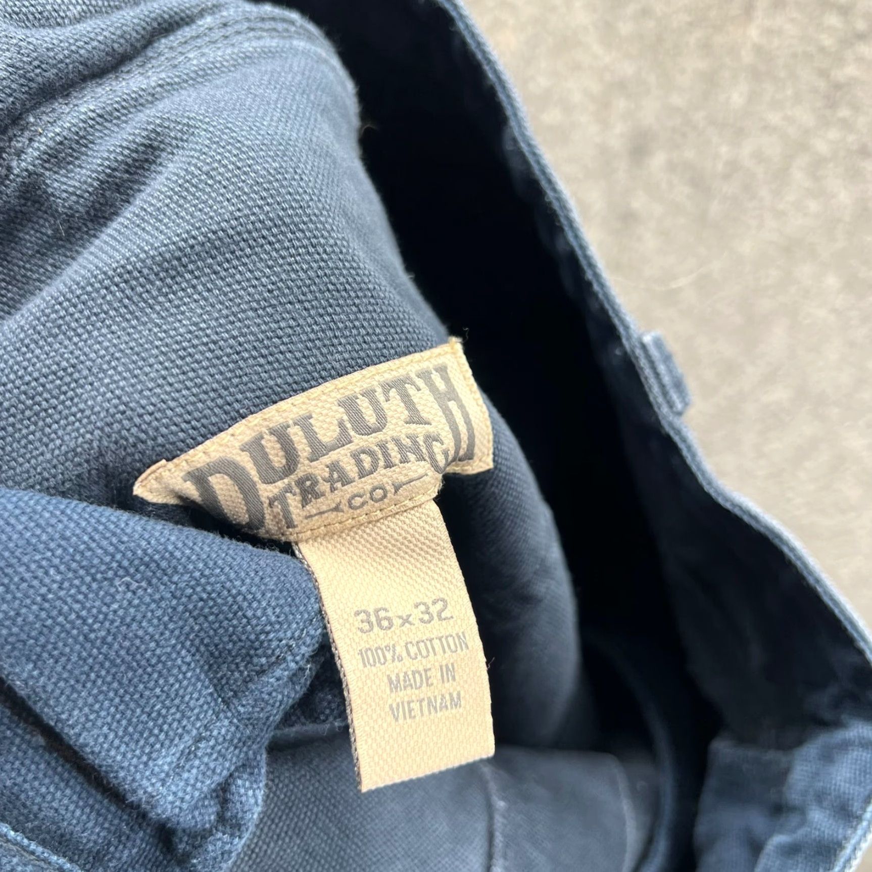Vintage VINTAGE Duluth Jeans Mens 36x32 Blue Navy Chino Trouser Cotton Preppy Straight Baggy Jeans Size US 36 / EU 52 - 3 Thumbnail