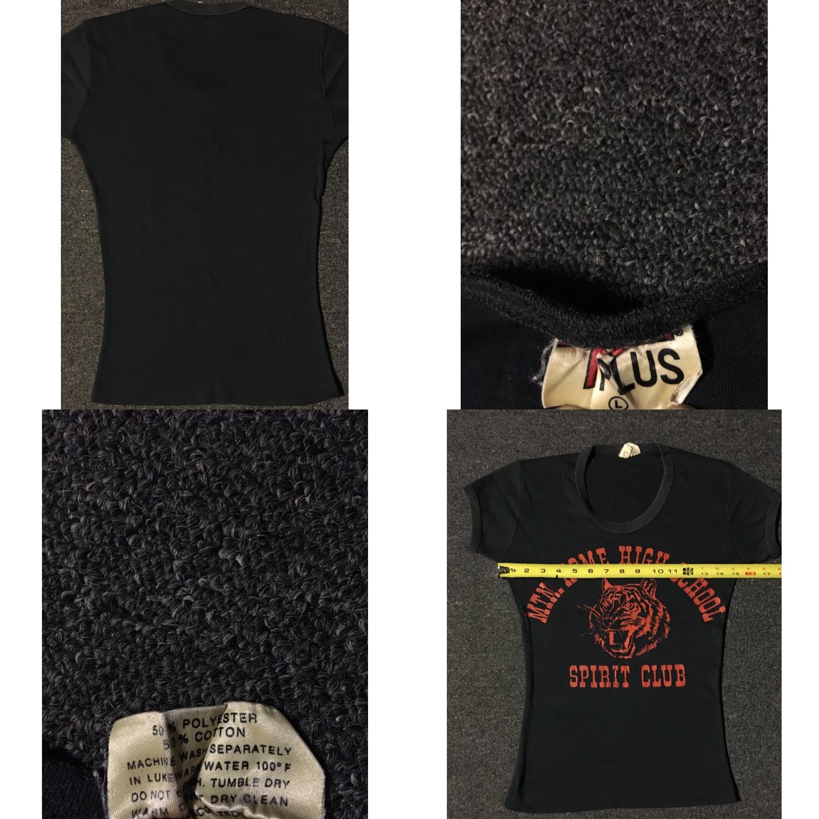 Vintage VINTAGE Mountain Home High School Spirit Shirt S Women Black USA 70s 80s 90s Grunge Size S / US 4 / IT 40 - 8 Thumbnail