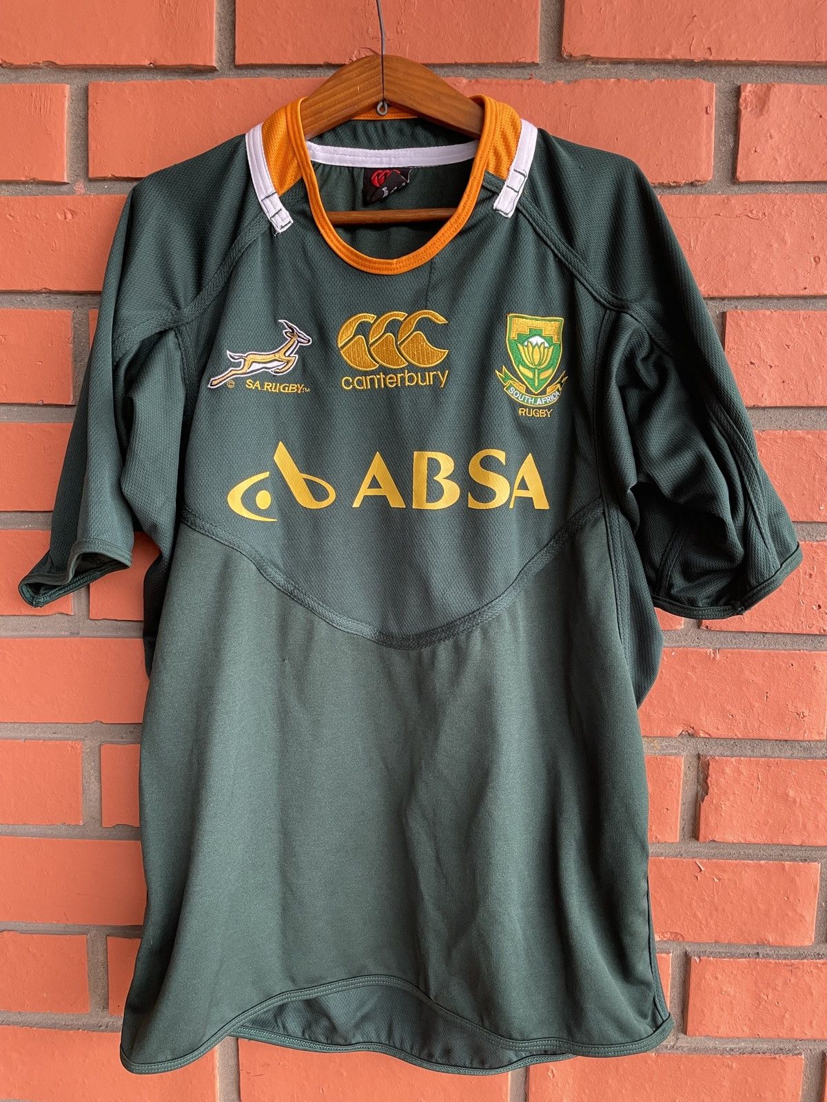 Canterbury of New Zealand Vintage South Africa Canterbury 2011/12 Home Jersey Rugby Size US XL / EU 56 / 4 - 2 Thumbnail