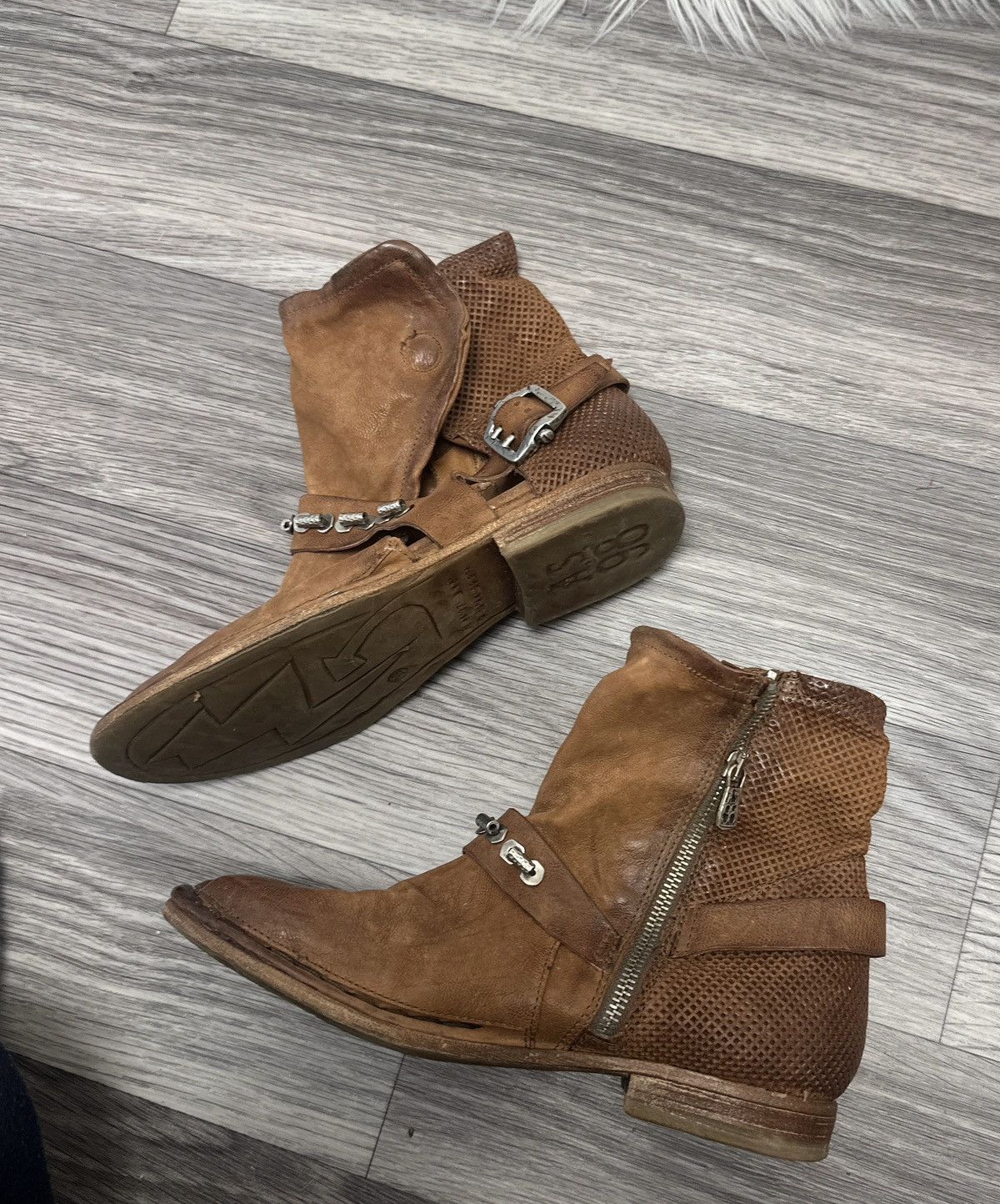 A.S.98 A.S98 Vintage Brown Ankle Boots Gothic y2k Avantgarde Size US 9 / IT 39 - 2 Thumbnail