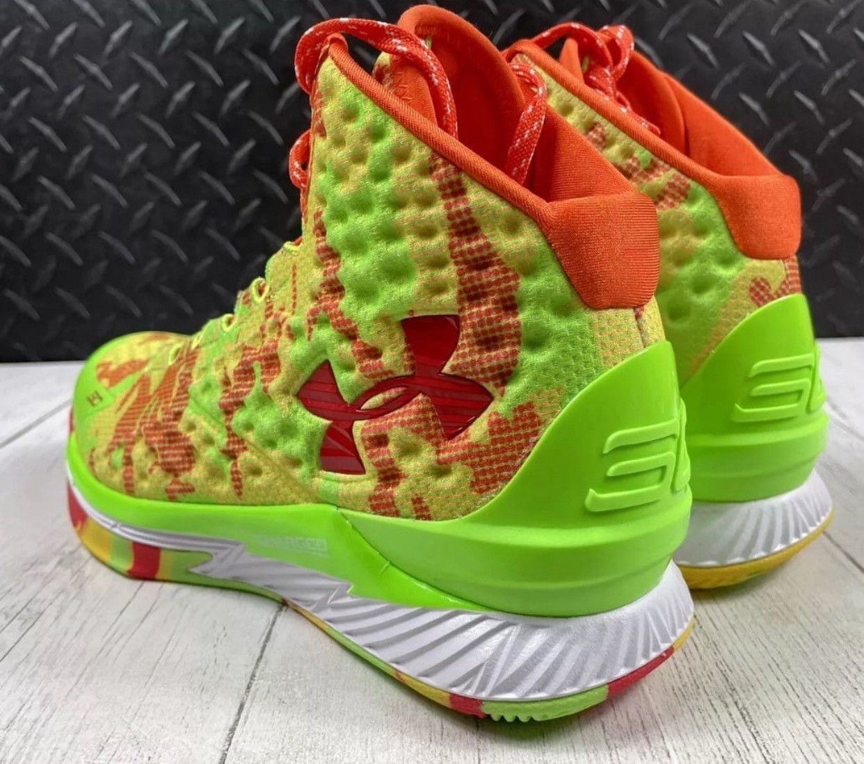 Nike × Under Armour × Vintage Authentic Under Armour Curry 1 Retro Sour Patch Men Size 10 Size US 10 / EU 43 - 7 Thumbnail