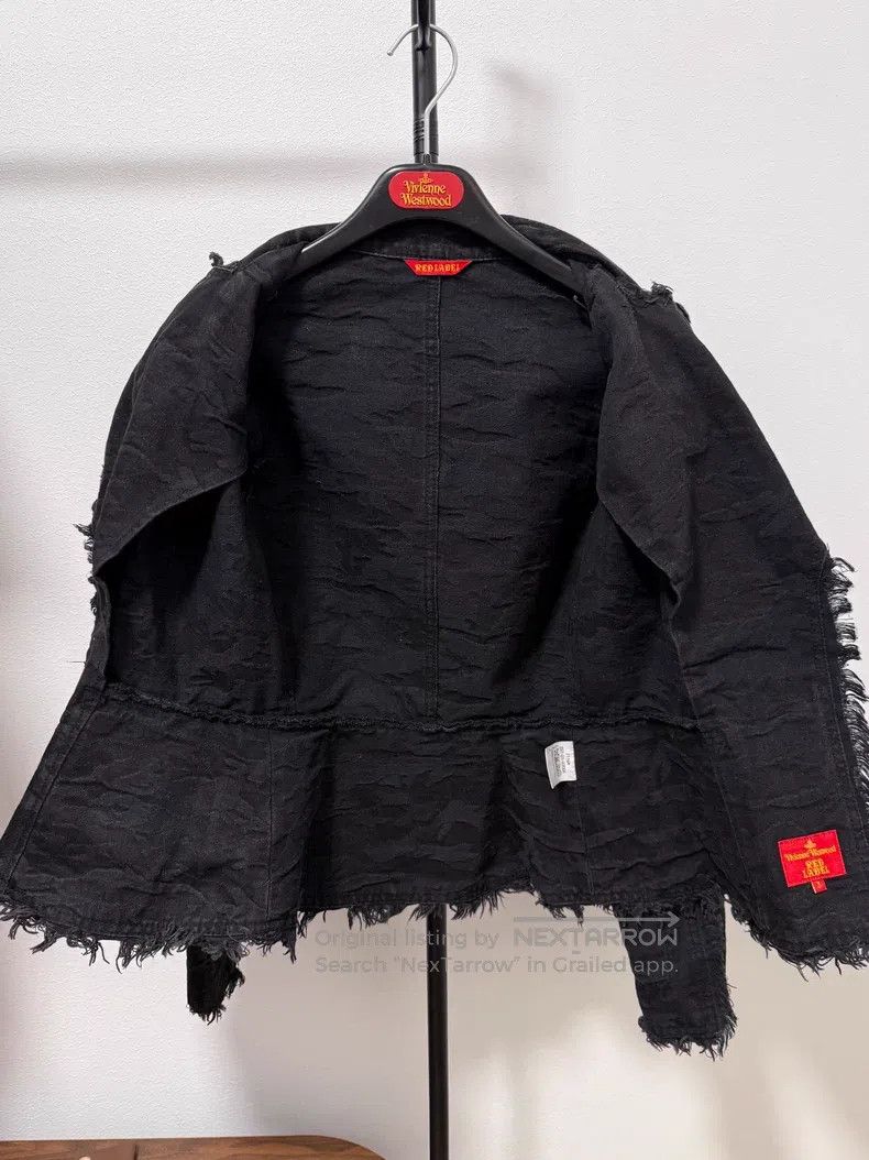 Vivienne Westwood Vivienne Westwood Fringed Denim Heart Collar Suit Size M / US 6-8 / IT 42-44 - 8 Thumbnail