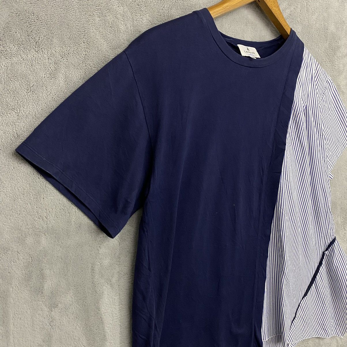 Lanvin 🔥 RARE LANVIN BLUE STRIPE SHIRT Size 4XL / US 24-26 - 4 Thumbnail