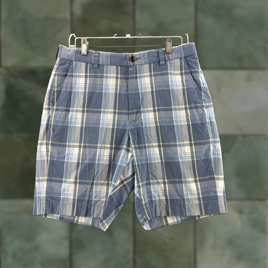 Brooks Brothers Brooks Brothers Shorts Mens 32 Plaid Chino Casual Cotton Stretch Size US 32 / EU 48 - 1 Thumbnail
