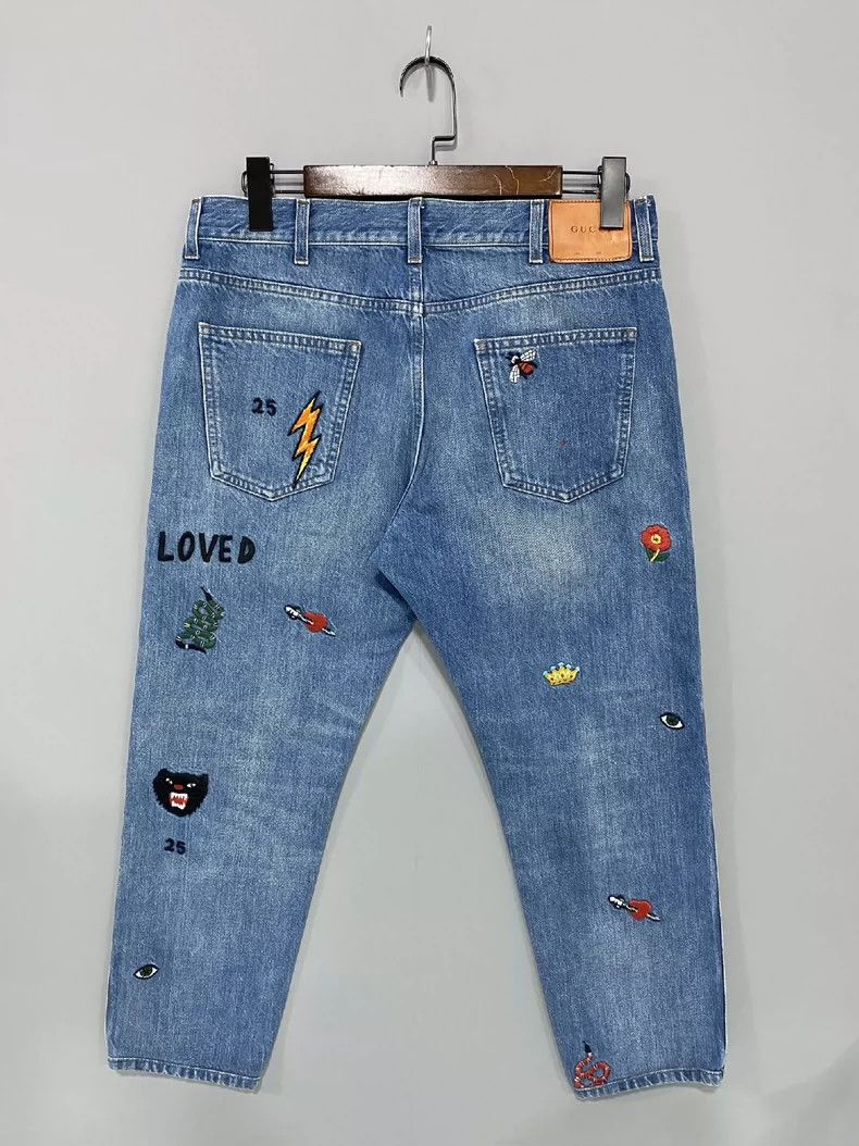 Gucci Gucci Embroidered pattern jeans 2502-Nextarrow Size US 34 / EU 50 - 1 Thumbnail