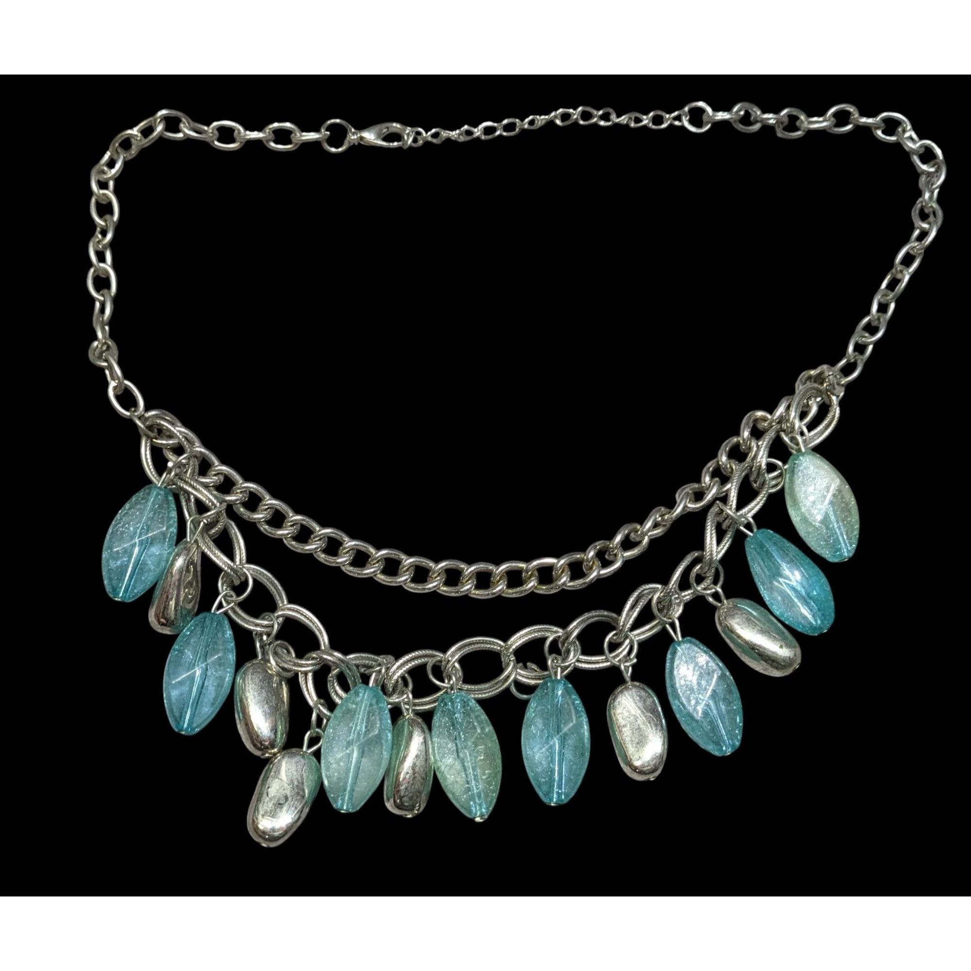 Other Bohemian Layered Charm Necklace With Silver Tone Nugget Acce Size ONE SIZE - 1 Thumbnail