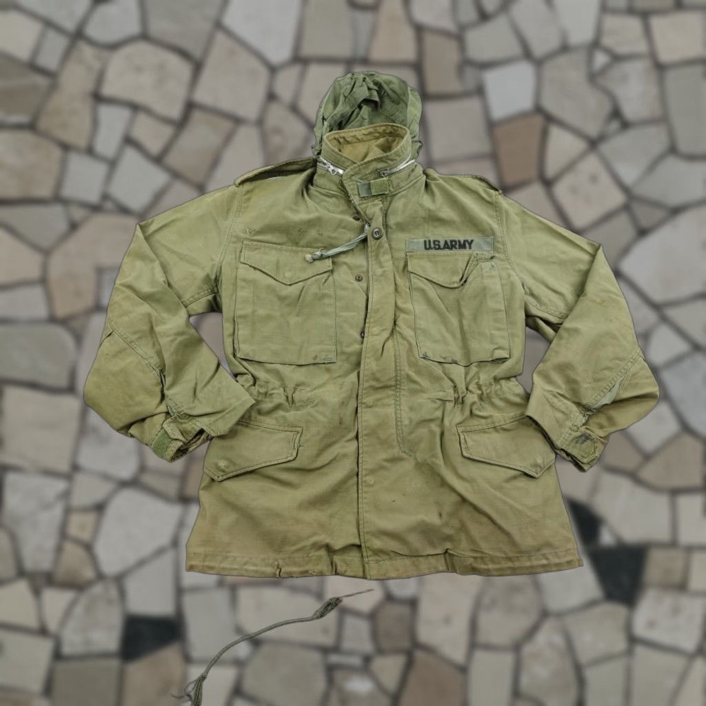 Vintage VINTAGE Rolane Sportswear US Army Jacket Mens Small Green Military Coat OG-107 60s Casual Workwear Size US 29 - 1 Thumbnail