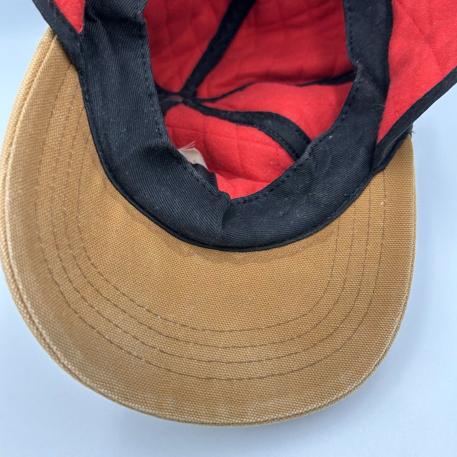 Carhartt VINTAGE Carhartt Work Hat Men Size L Black 90s Flap Hat Size ONE SIZE - 6 Thumbnail