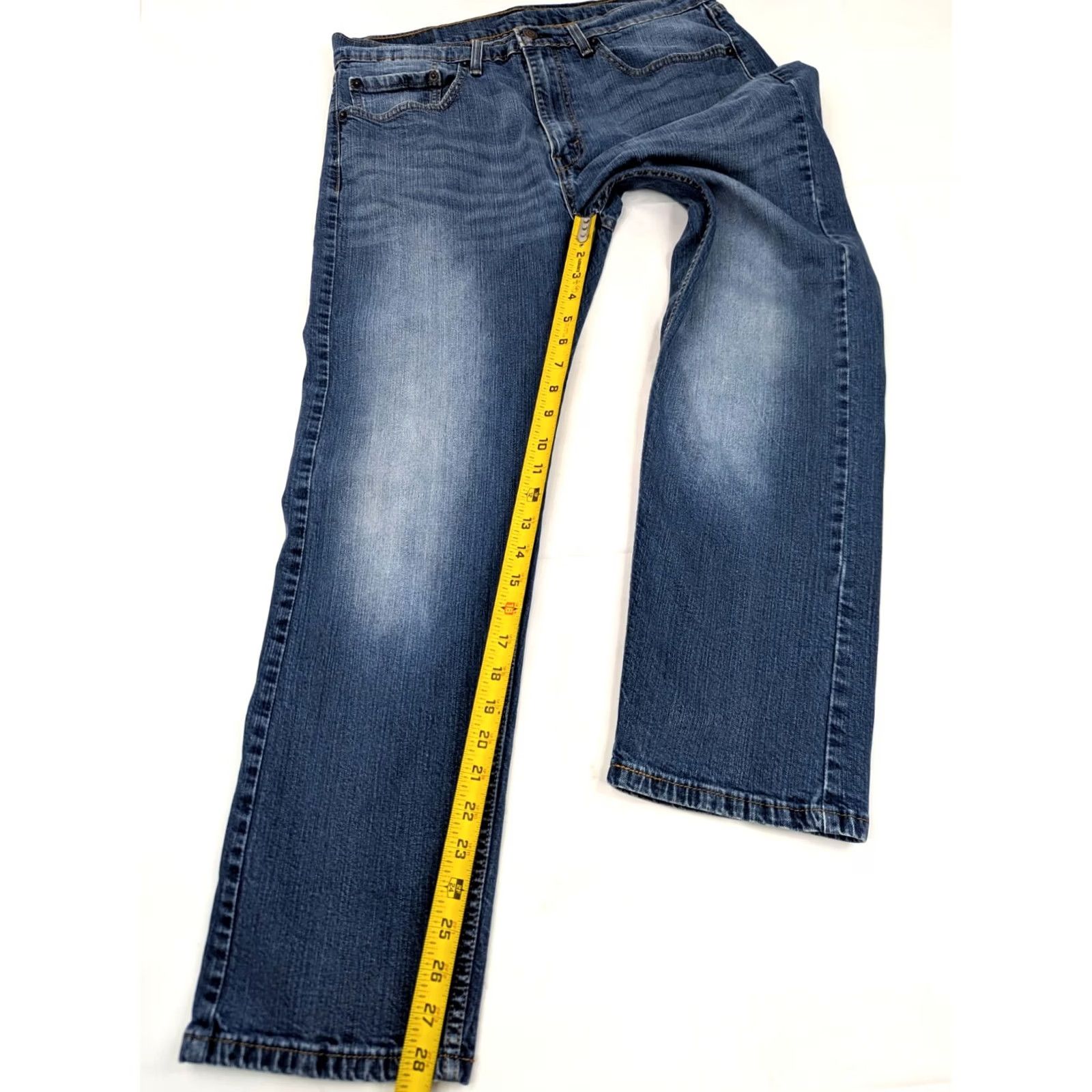 Levi's Levi's 505 Regular Fit Straight Leg Jeans Men 36x30 5-Pocket Denim Blue 34x28 Mid Rise Classic Vintage: No Womens Men? Size US 34 / EU 50 - 3 Thumbnail