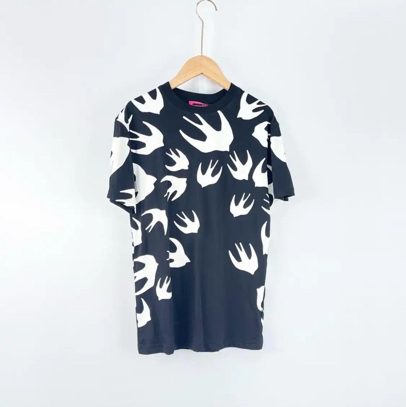 Alexander McQueen Alexander McQueen Black Cotton Graphic T-Shirt 0089 Size US XXS / EU 40 - 1 Thumbnail