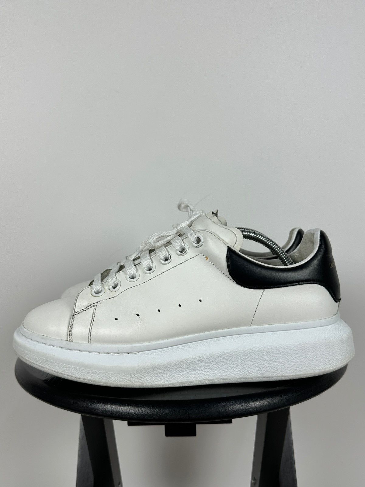 Alexander McQueen Alexander McQueen Oversized White Leather Sneakers Size US 9.5 / EU 42-43 - 1 Thumbnail