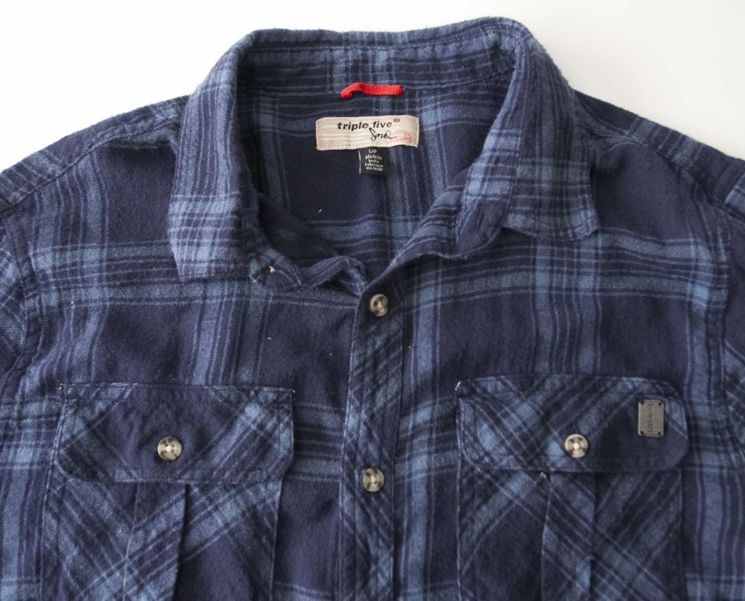 Triple 5 Soul Triple Five Soul Shirt Size S Flannel Blue Size US S / EU 44-46 / 1 - 6 Thumbnail