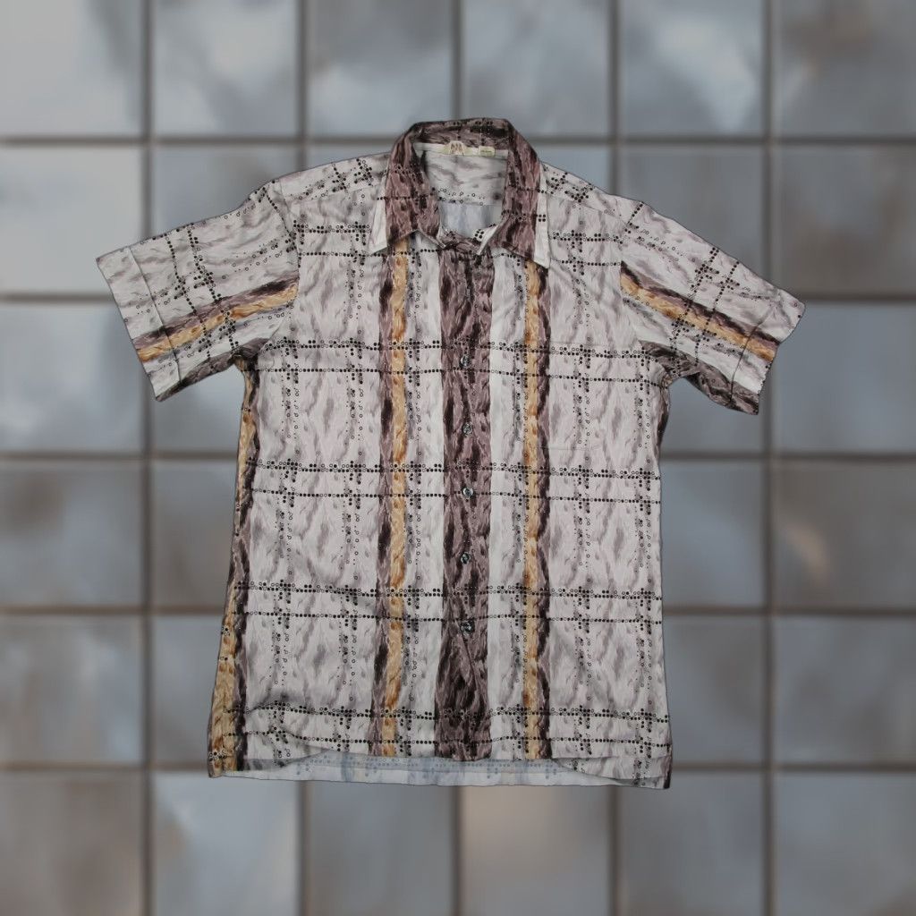 Vintage VINTAGE D'Avila Shirt Mens L Brown Abstract Geometric Button Front USA Shirt Mens Large Brown Size US L / EU 52-54 / 3 - 1 Thumbnail