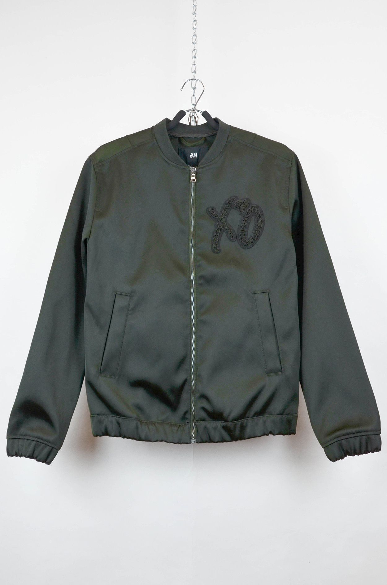 H&M x The Weeknd XO Khaki Nylon Bomber Jacket S