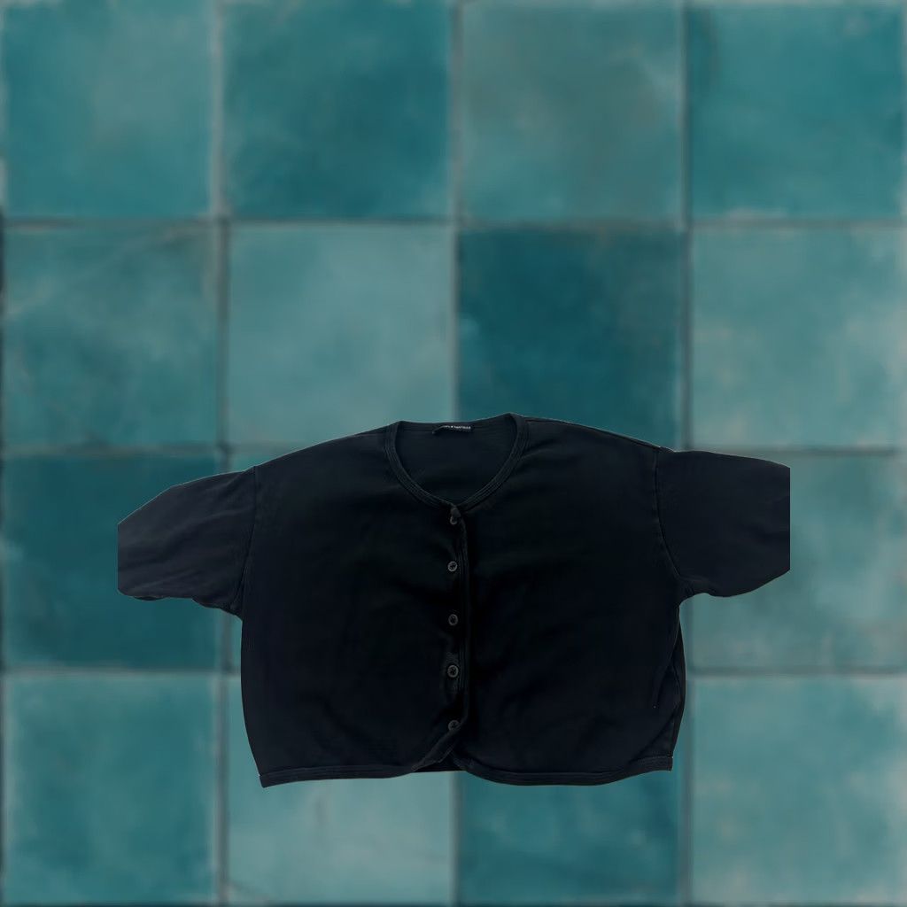 Brandy Melville Brandy Melville Shirt Womens One Size OS Black Button Front Made In Italy Size ONE SIZE - 1 Thumbnail