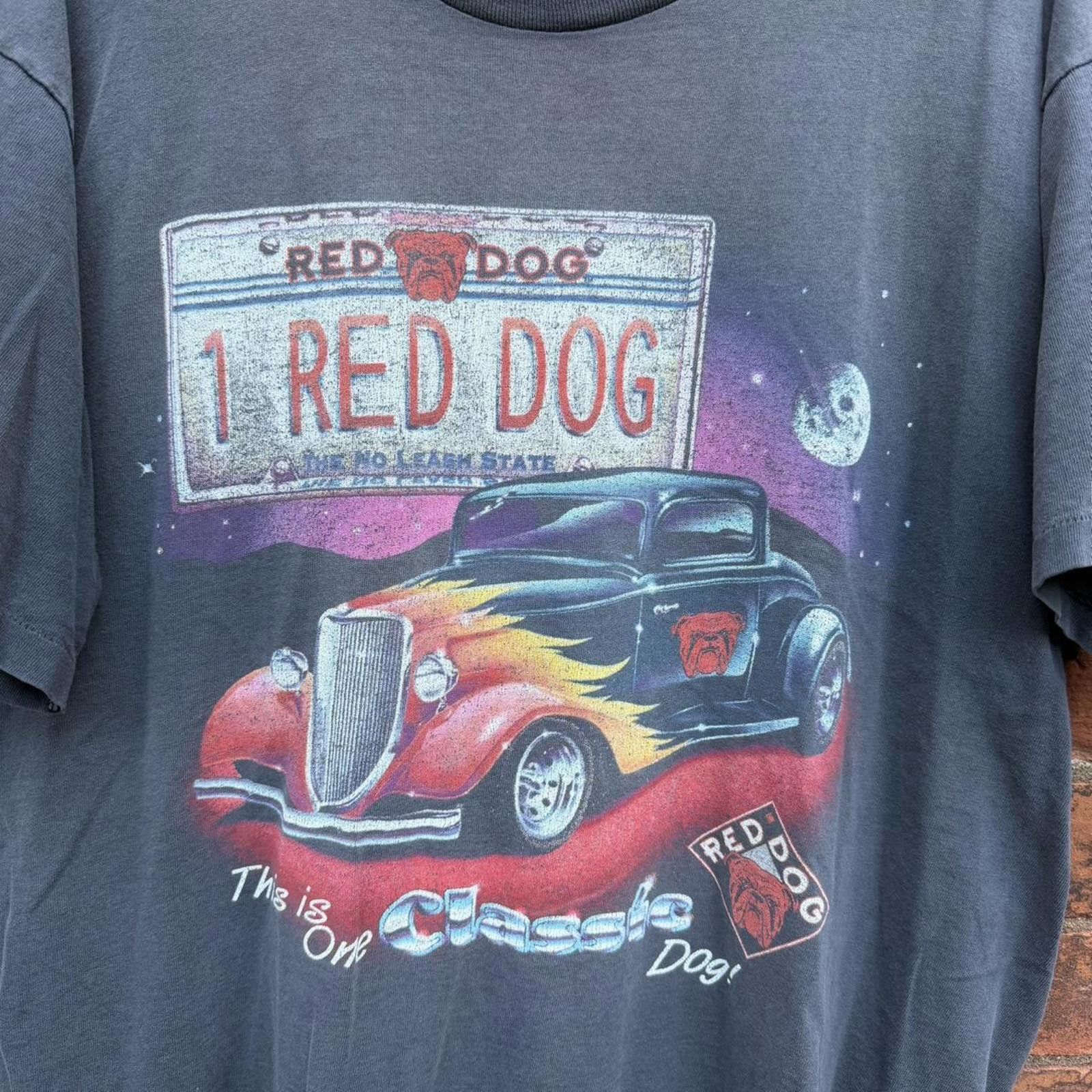 Other vintage red dog hot rod t shirt 90s XL Size US XL / EU 56 / 4 - 3 Thumbnail