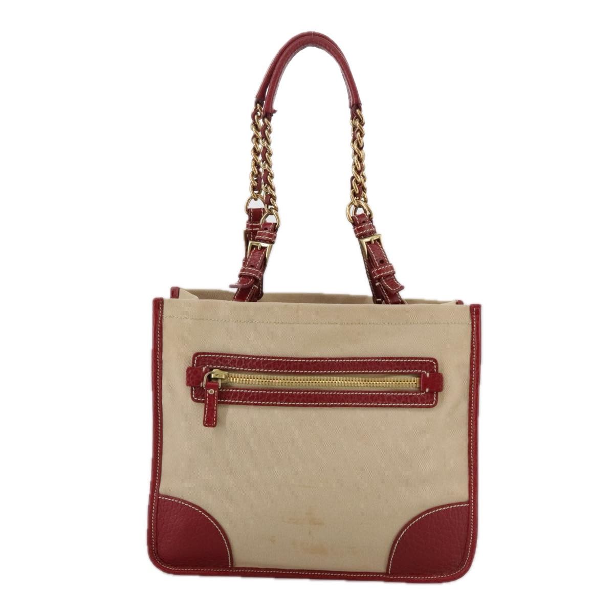 Prada Beige Canvas Tote Bag (Pre-Owned) Size ONE SIZE - 1 Thumbnail