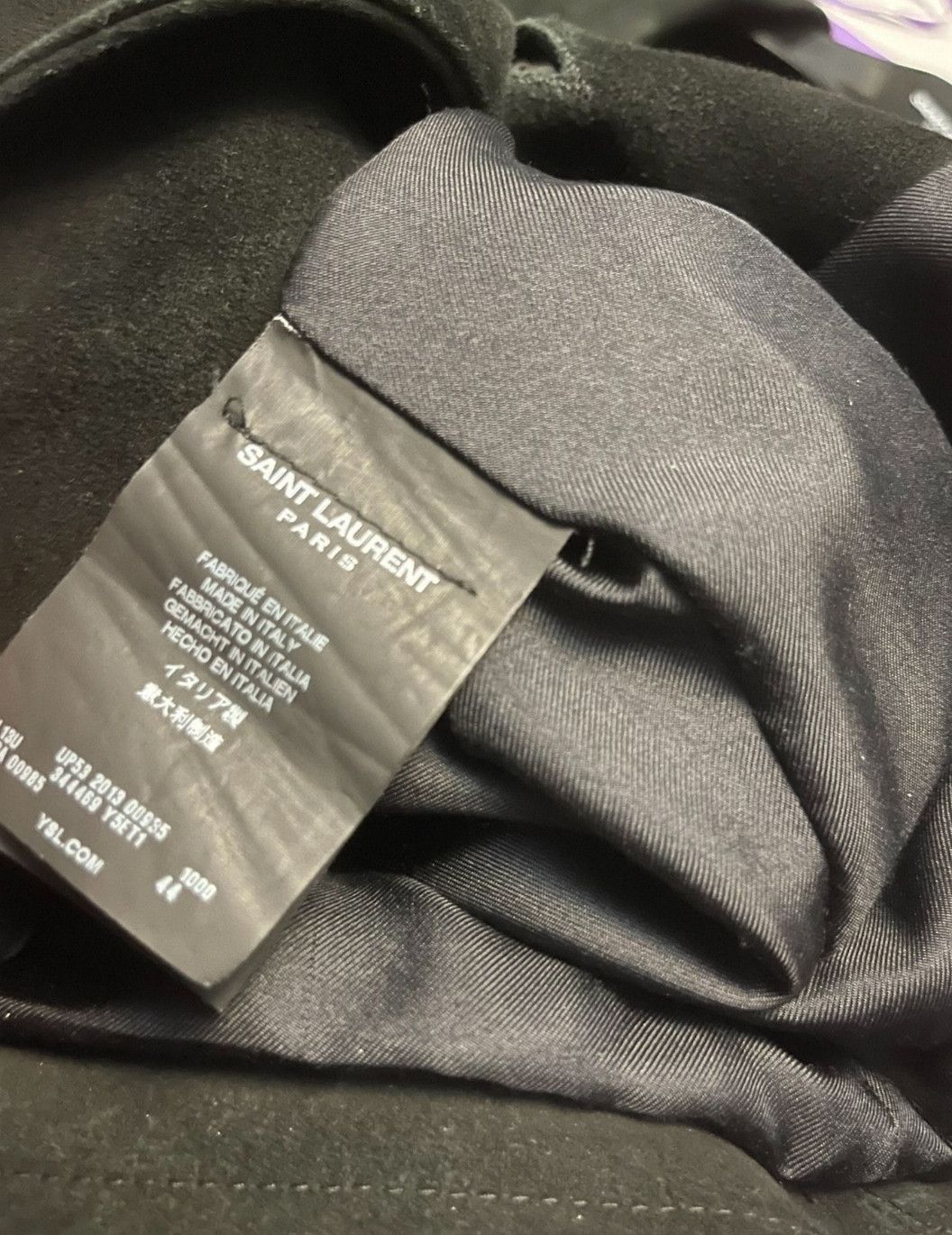 Saint Laurent Paris Saint Laurent Paris 2013FW Black Suede Trucker Jacket Size US S / EU 44-46 / 1 - 4 Thumbnail