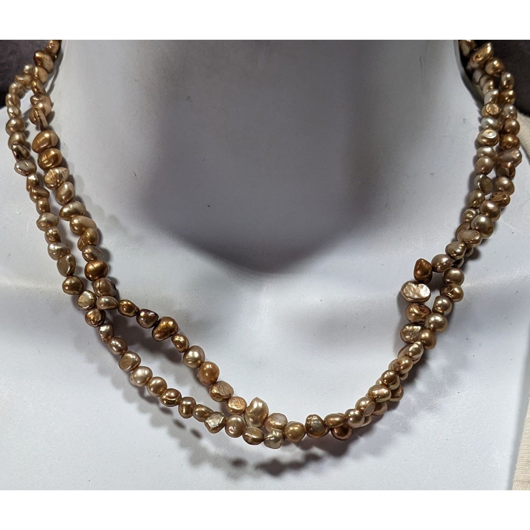 Other Vintage Elegant Layered Gold Tone Pearl Necklace Size ONE SIZE - 4 Thumbnail