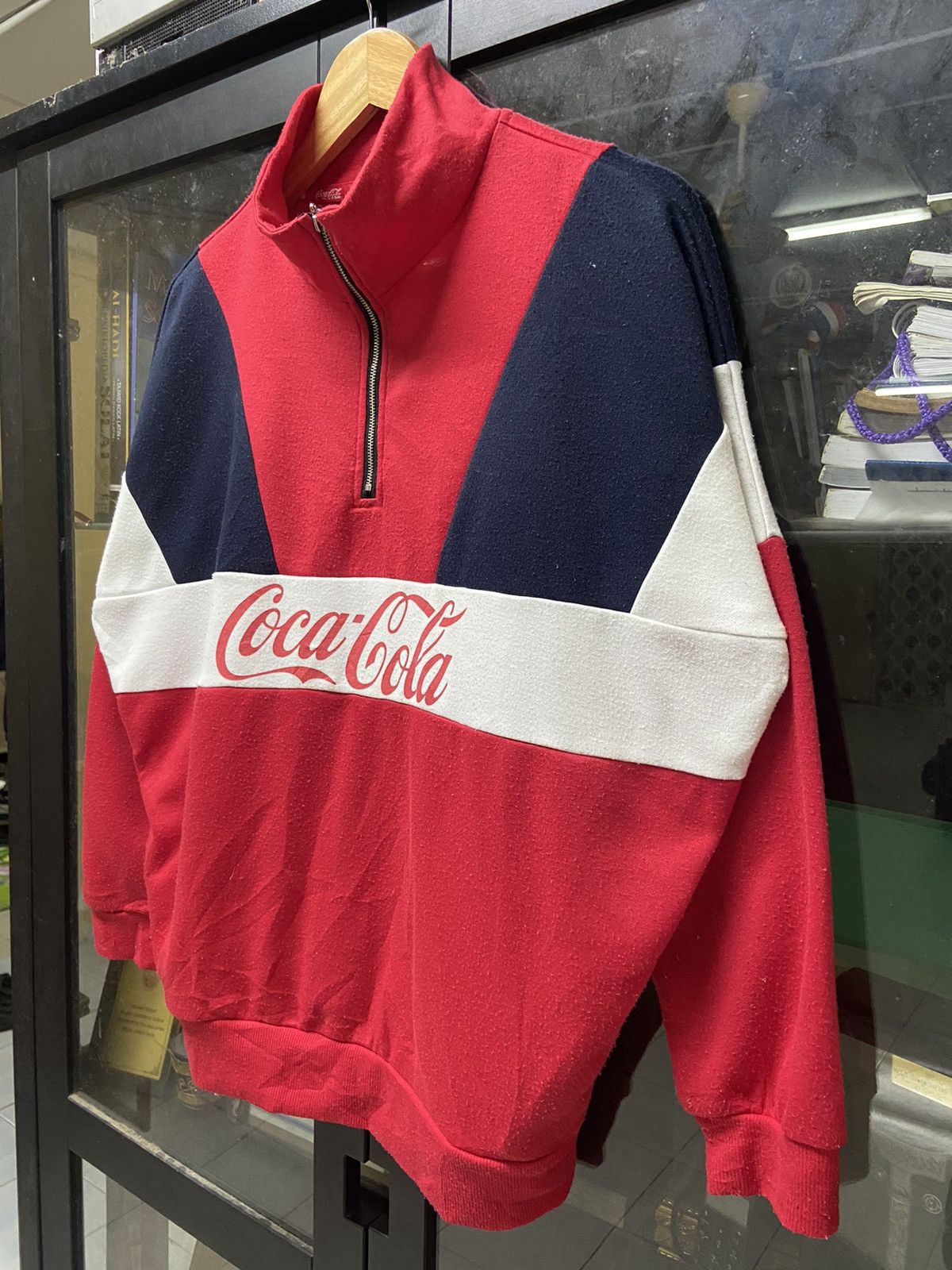 Coca Cola × Vintage Vintage Coca-cola Sweashirt HalfZip Size US S / EU 44-46 / 1 - 2 Thumbnail