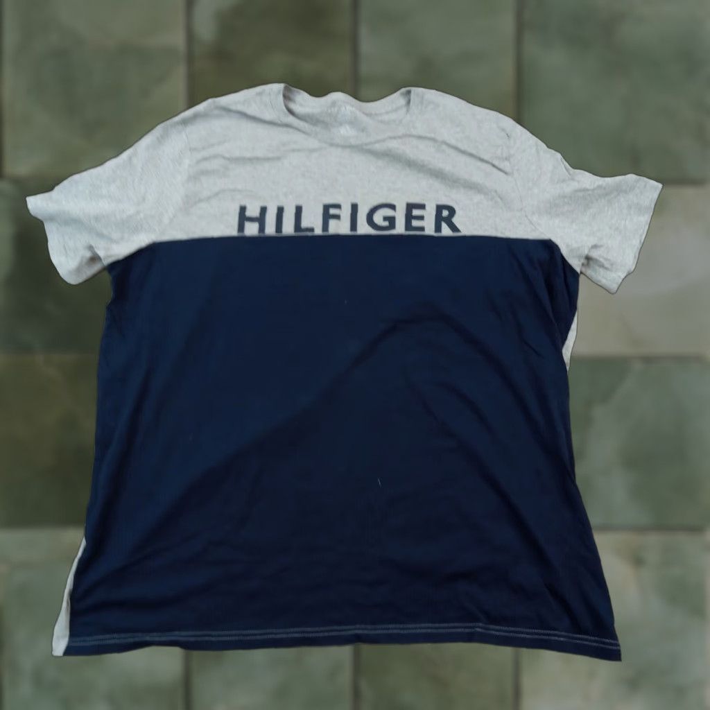 Tommy Hilfiger Tommy Hilfiger Mens XXL Gray Blue Sleepwear Crew Neck Short Sleeve Size US 39 - 1 Thumbnail