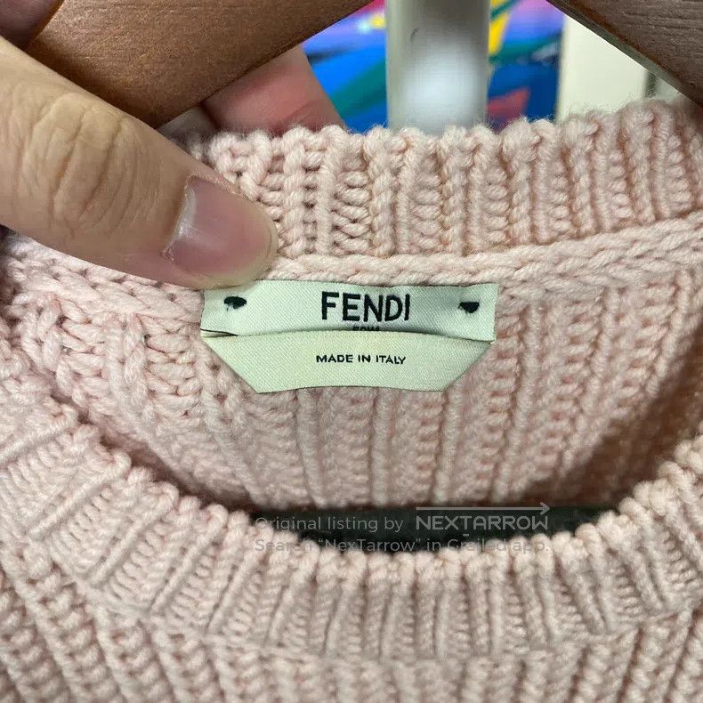Fendi Fendi Pink Logo Sweatshirt Size S / US 4 / IT 40 - 3 Thumbnail