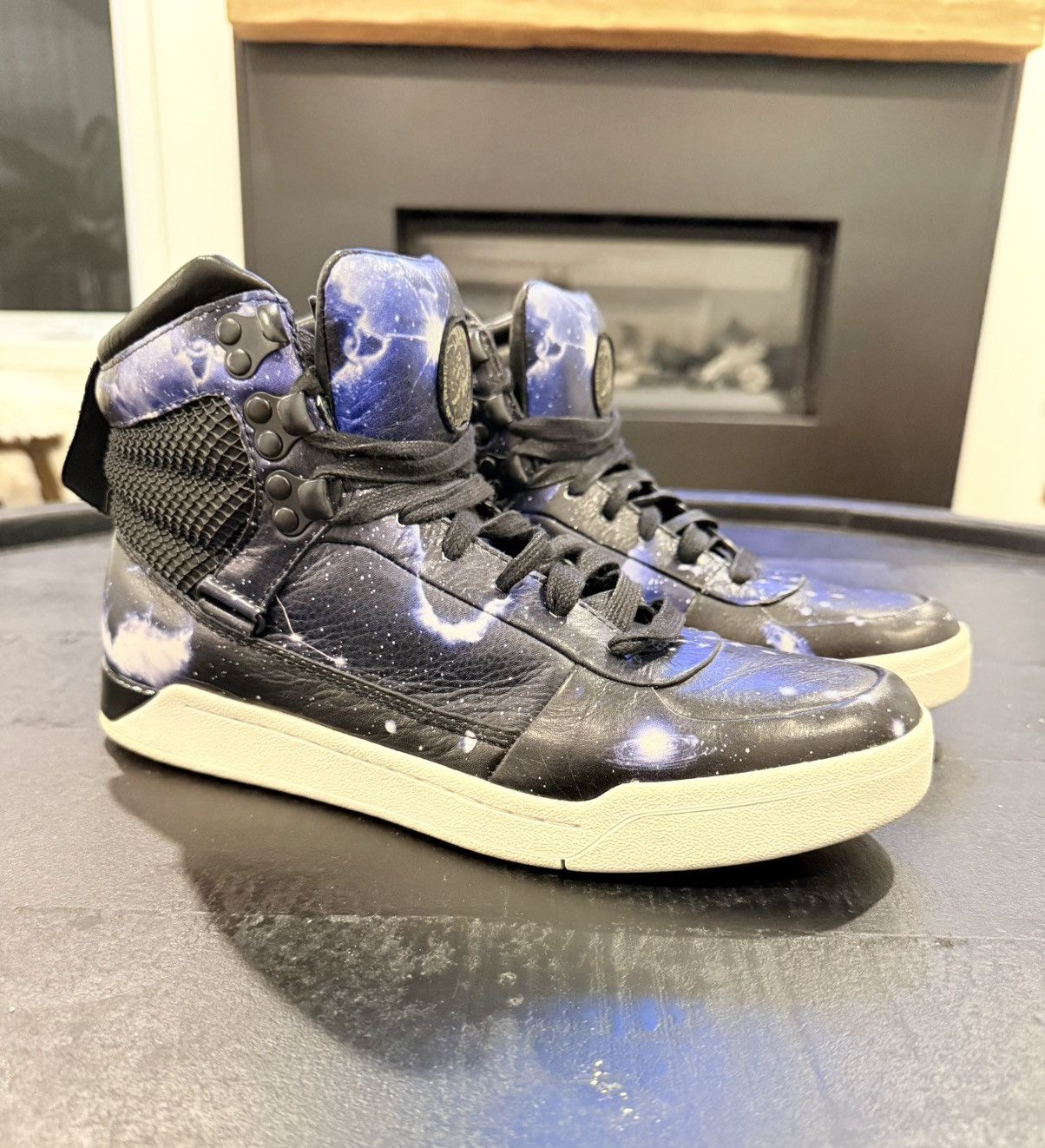 Diesel Limited Edition Diesel Onice Galaxy Blue/Black High Tops 9 Size US 9 / EU 42 - 3 Thumbnail