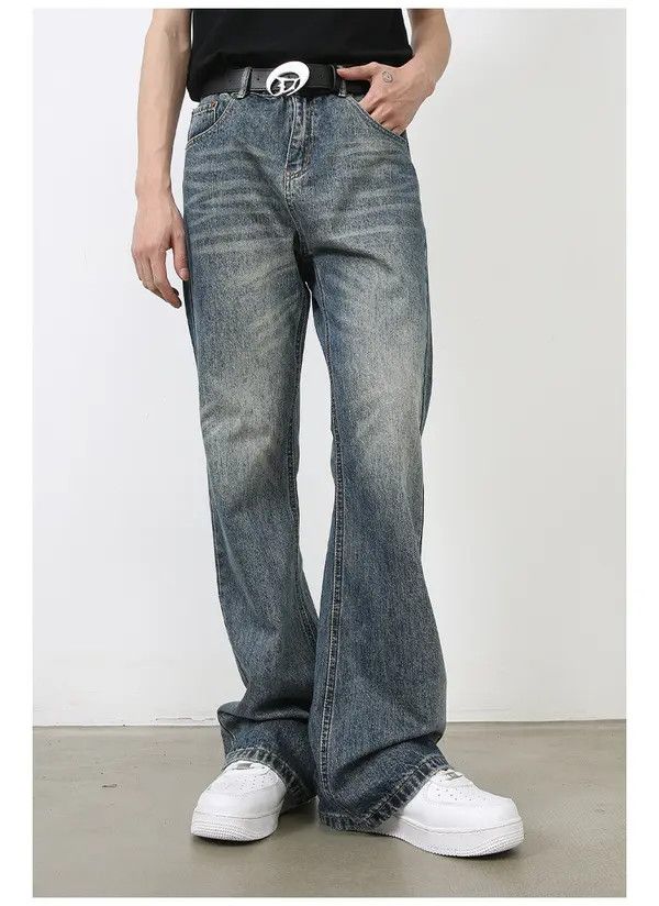 VIBE Trendy American retro flared straight jeans Size US 32 / EU 48 - 8 Thumbnail