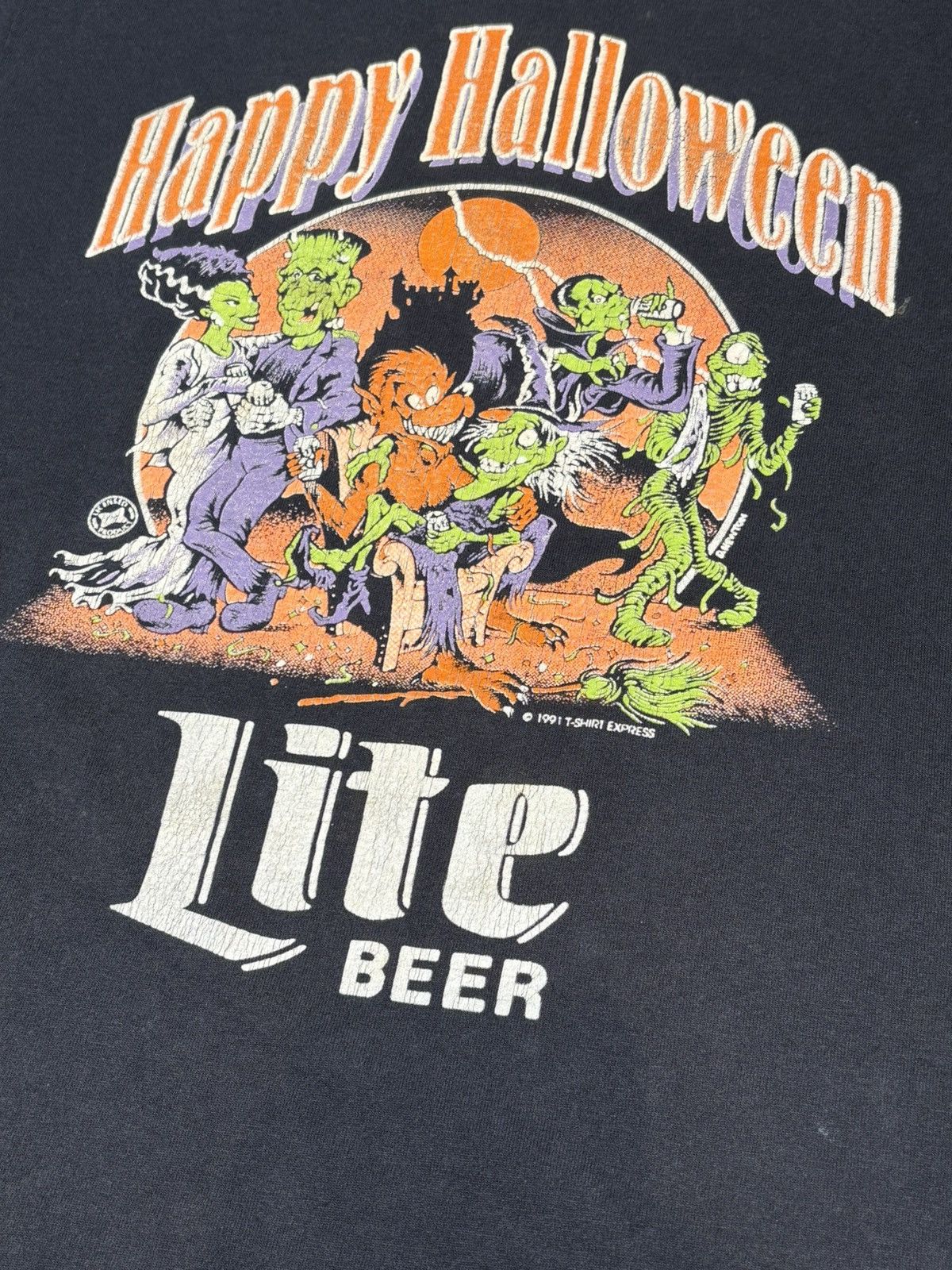 Other Vintage Miller Lite Beer Happy Halloween Tee Size US L / EU 52-54 / 3 - 2 Thumbnail