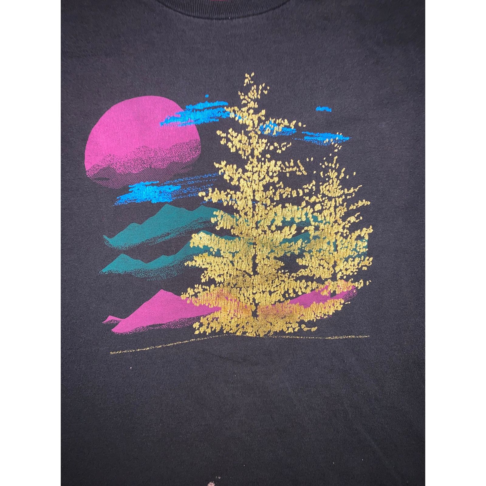 Fruit Of The Loom × Vintage Nature Graphic T Shirt Large Single Stitch USA Fruit Loom Size US L / EU 52-54 / 3 - 3 Thumbnail