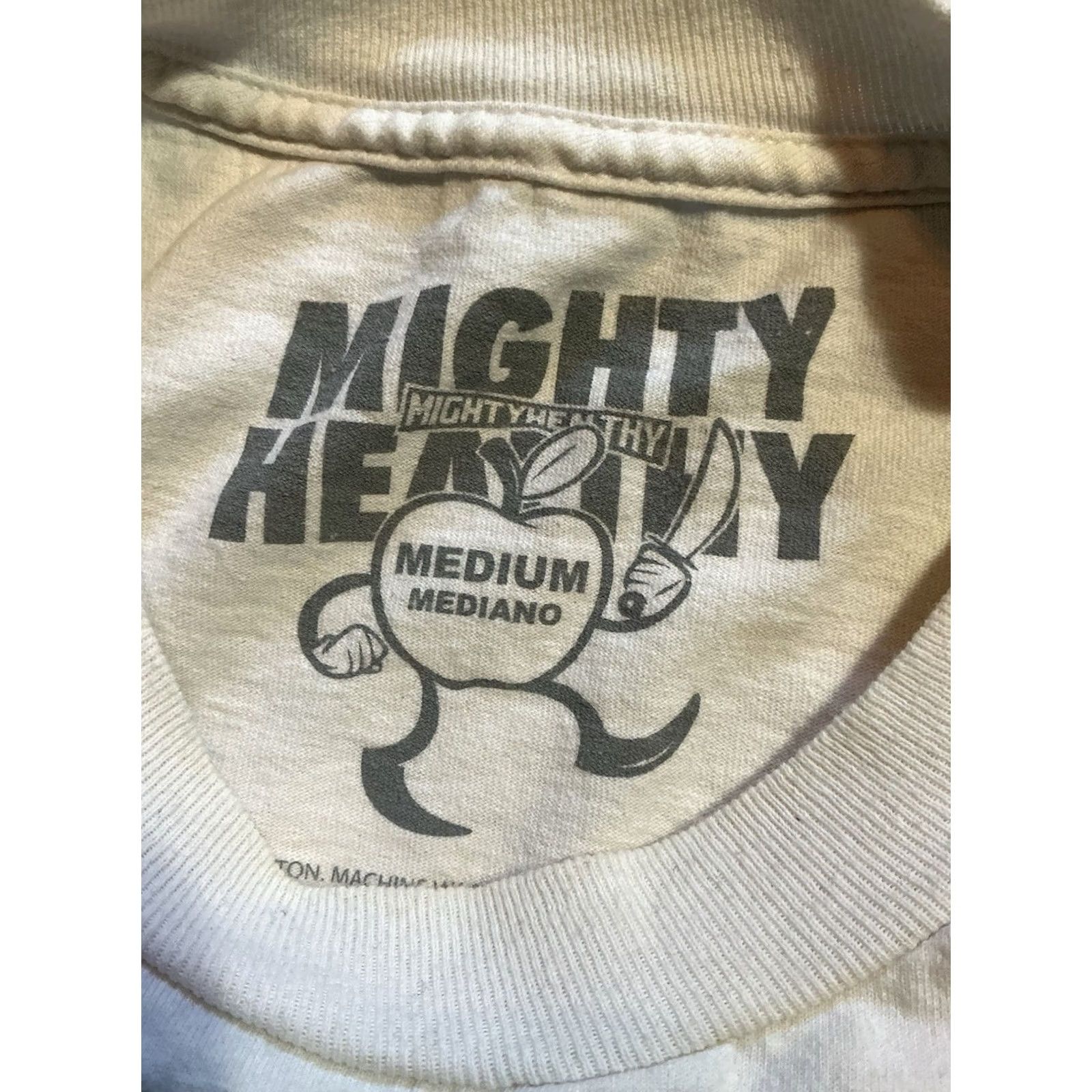 Vintage Mighty Healthy Steez Skateboarding White Graphic S/S Crewneck T-Shirt Sz. M Men Medium Crew Neck Graphic White Size US M / EU 48-50 / 2 - 6 Thumbnail