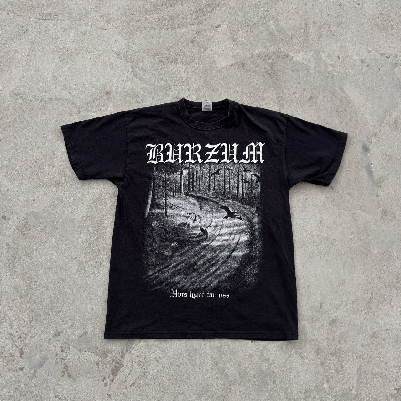 Vintage Vintage 90s Burzum Metal Band Tee Y2K Size US L / EU 52-54 / 3 - 1 Thumbnail