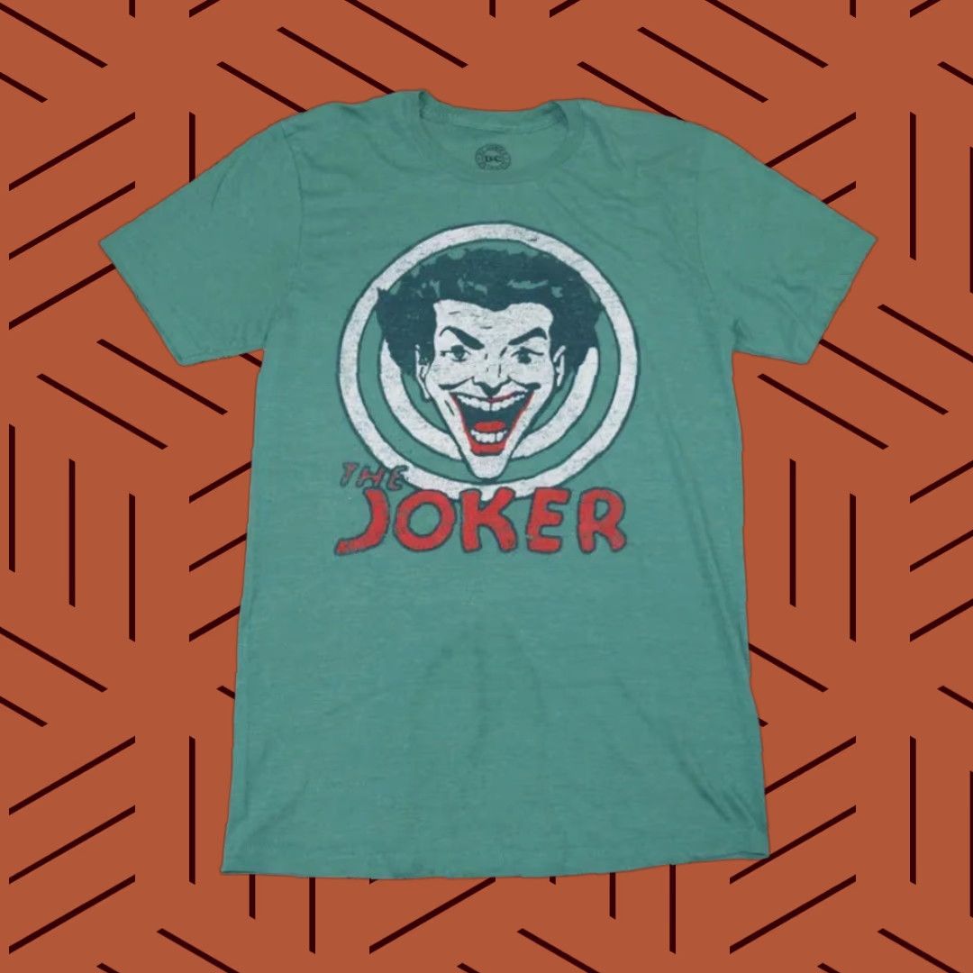 DC Comics DC Comics Originals T-Shirt Mens M Green Retro The Joker Shirt Short Sleeve Crew Neck Logo Size US M / EU 48-50 / 2 - 1 Thumbnail