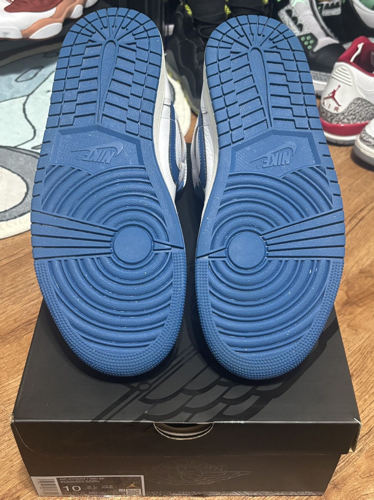 Jordan Brand Jordan 1 Mid "Industrial/Military Blue" Size US 10 / EU 43 - 6 Thumbnail