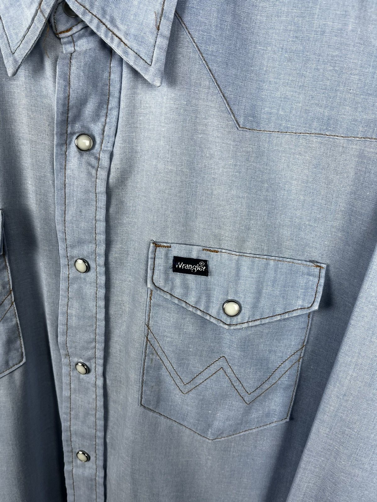 Vintage × Wrangler Wrangler shirt USA vintage Size US L / EU 52-54 / 3 - 8 Thumbnail