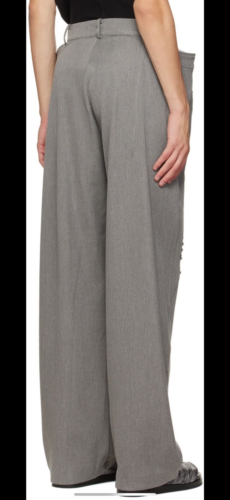 Kiko Kostadinov Kiko Kostadinov SSENSE Exclusive Gray Antharas Trousers Size US 36 / EU 52 - 3 Thumbnail